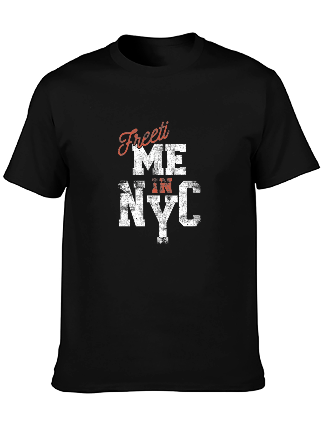 Freeiti Me In NYC Black T-Shirt