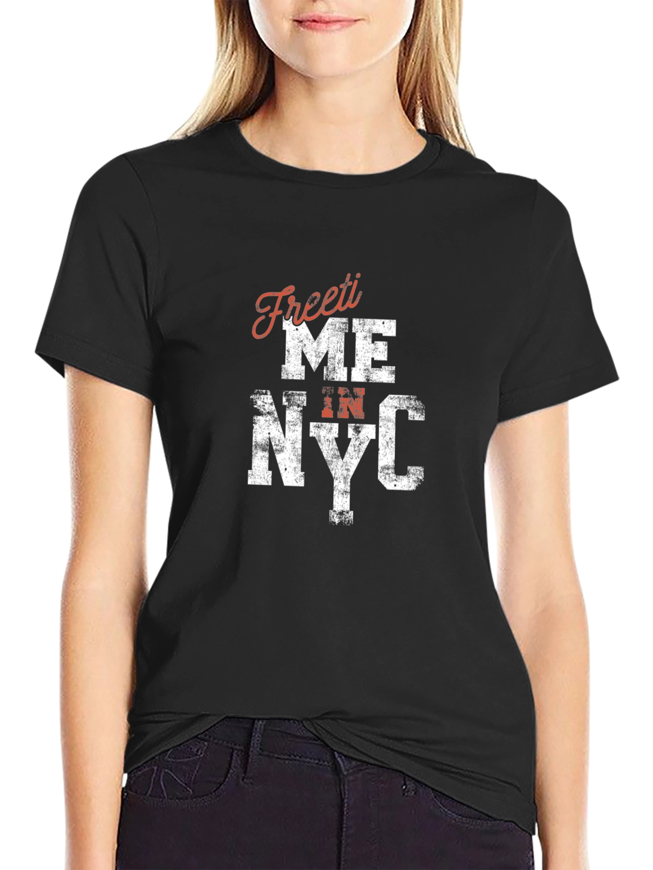 Freeiti Me In NYC Black T-Shirt