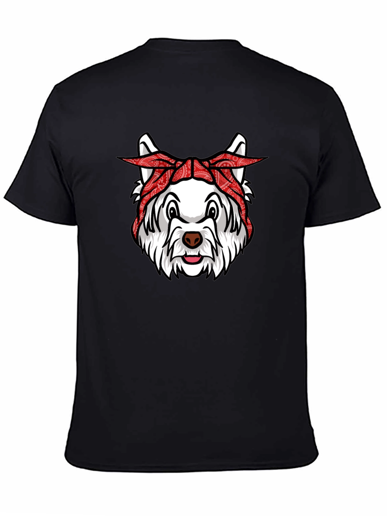 Dog Bandana Graphic Tee - Cool Canine Style