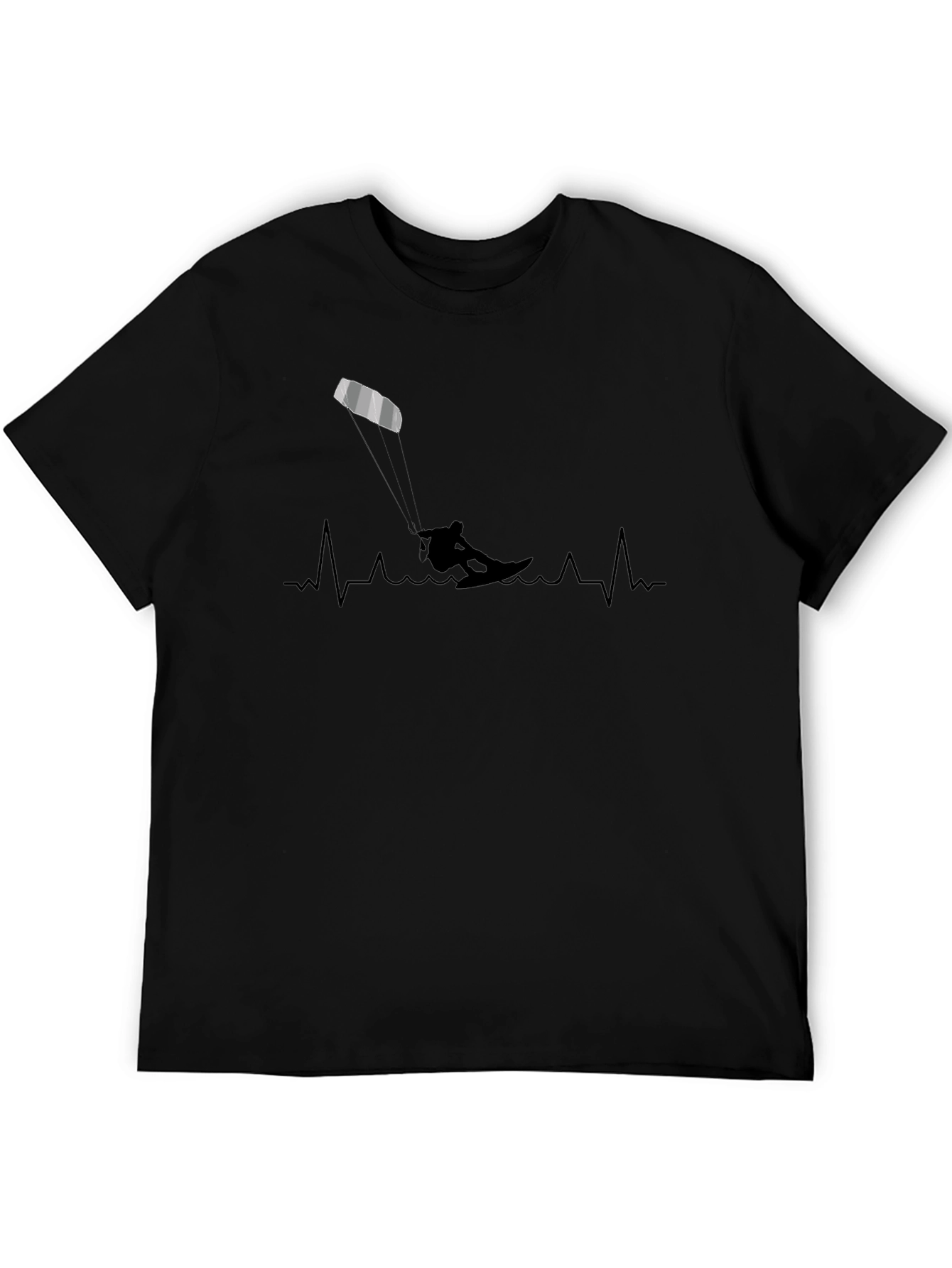 Kitesurfing Heartbeat T-Shirt - Passion on Display!