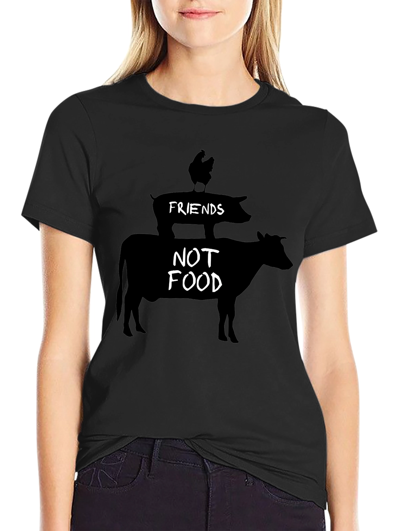 Friends Not Food Vegan T-Shirt