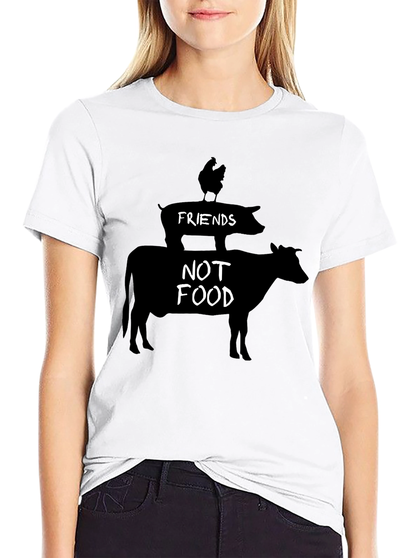 Friends Not Food Vegan T-Shirt