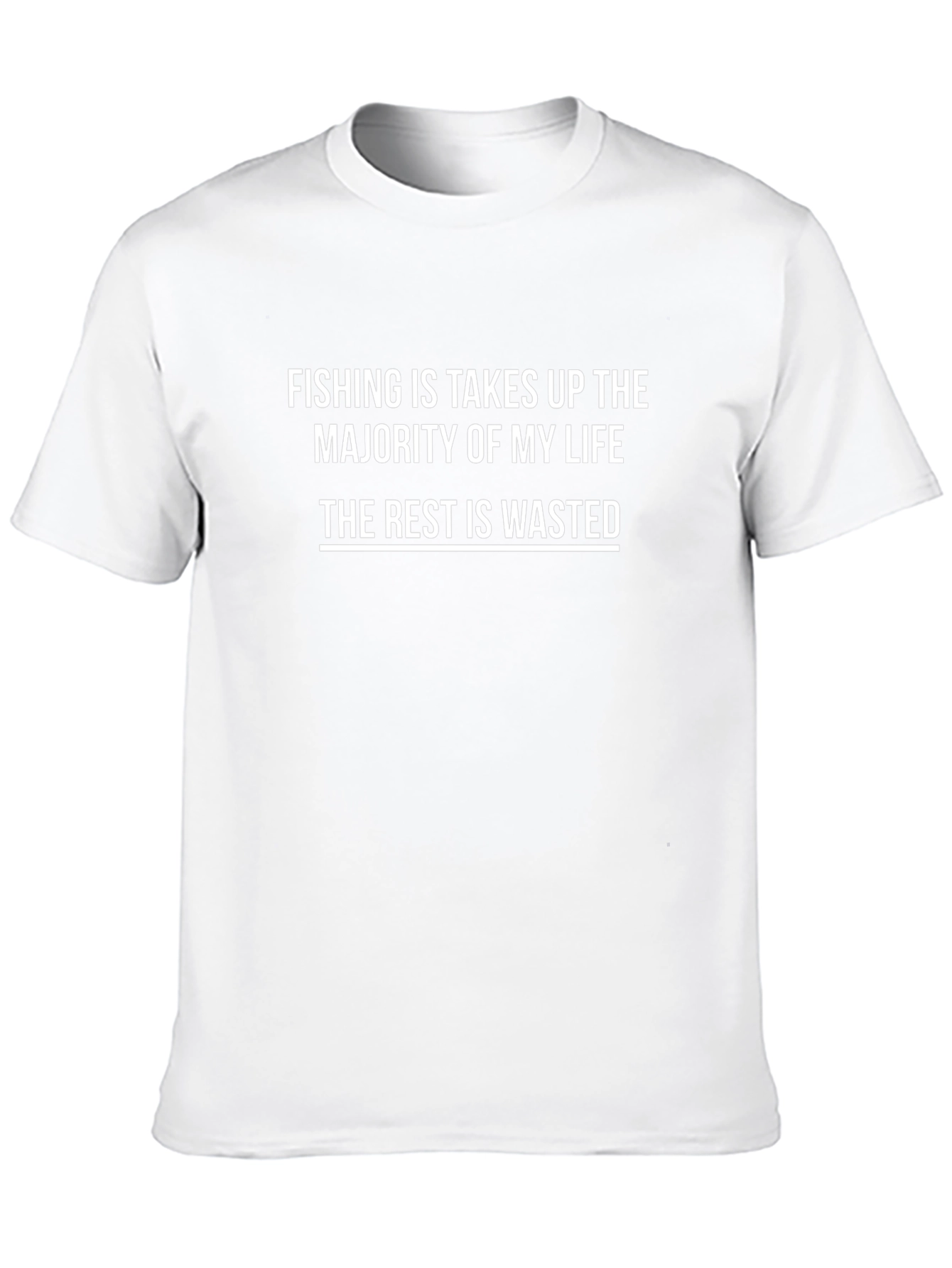 Fishing is Life T-Shirt - Black Novelty Tee