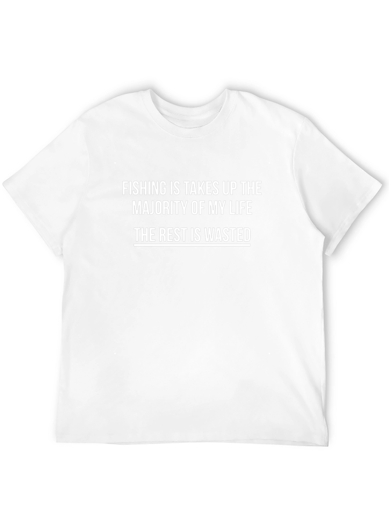 Fishing is Life T-Shirt - Black Novelty Tee
