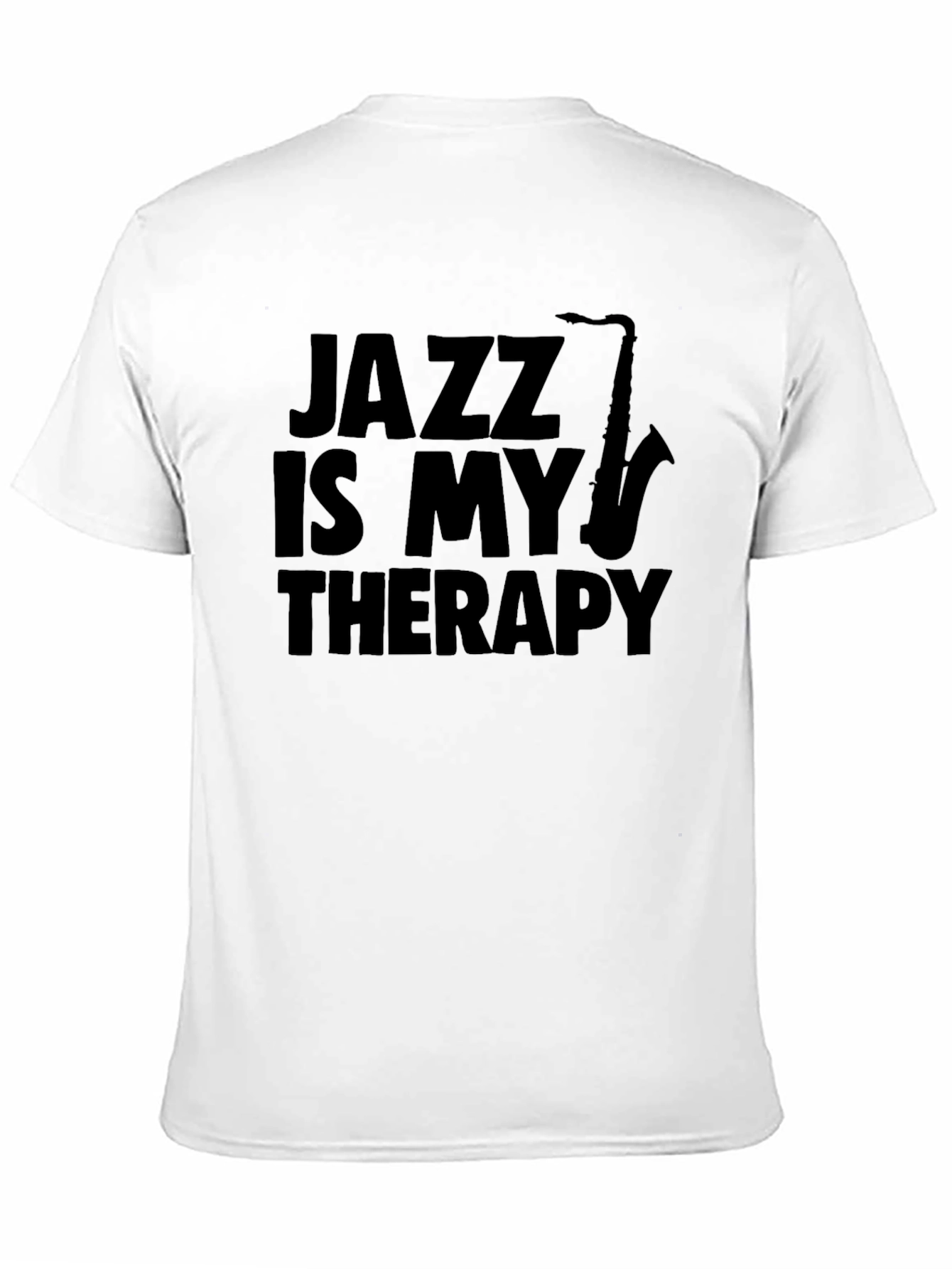 Jazz Is My Therapy Black T-Shirt
