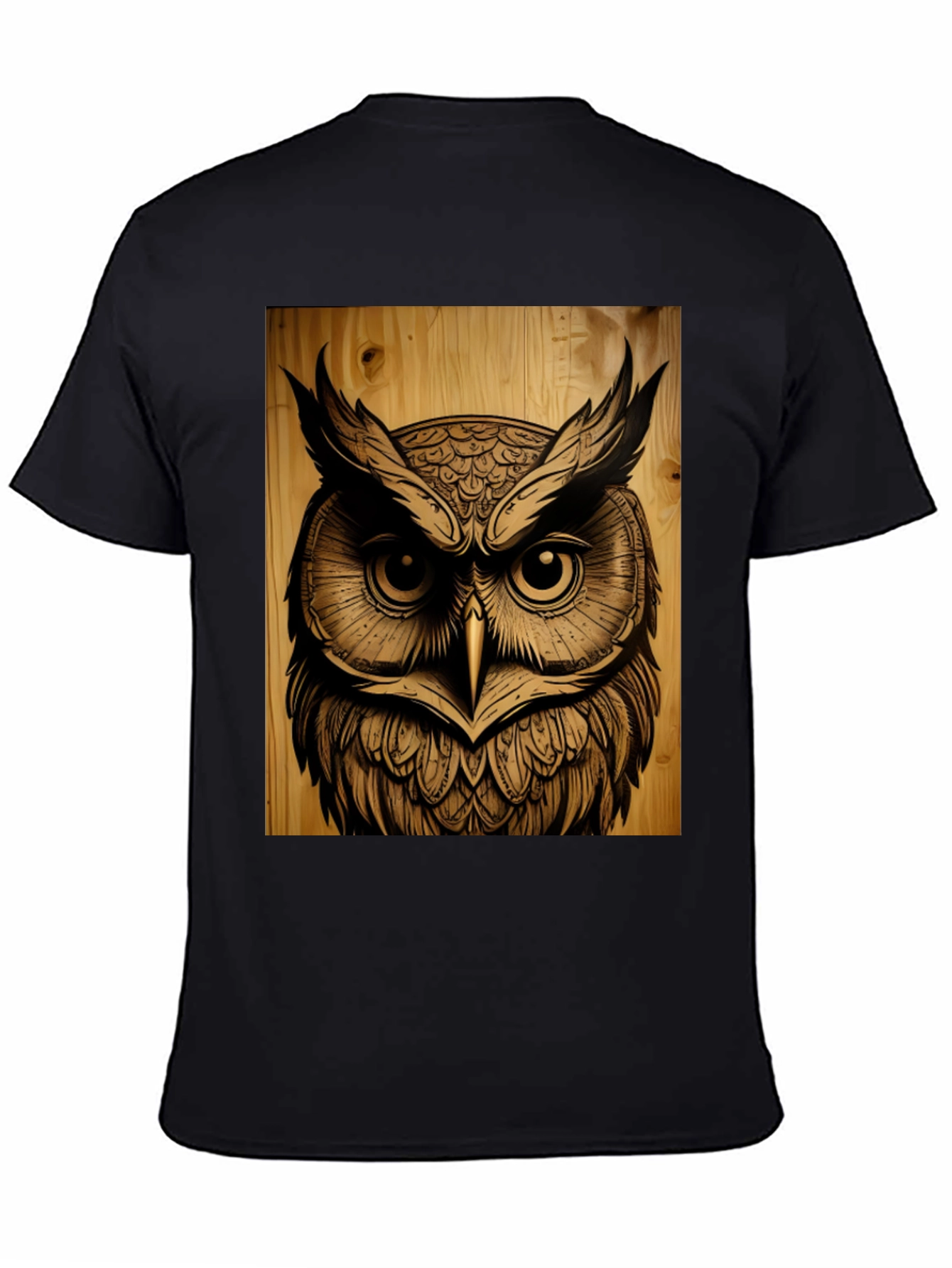 Owl Graphic Black T-Shirt