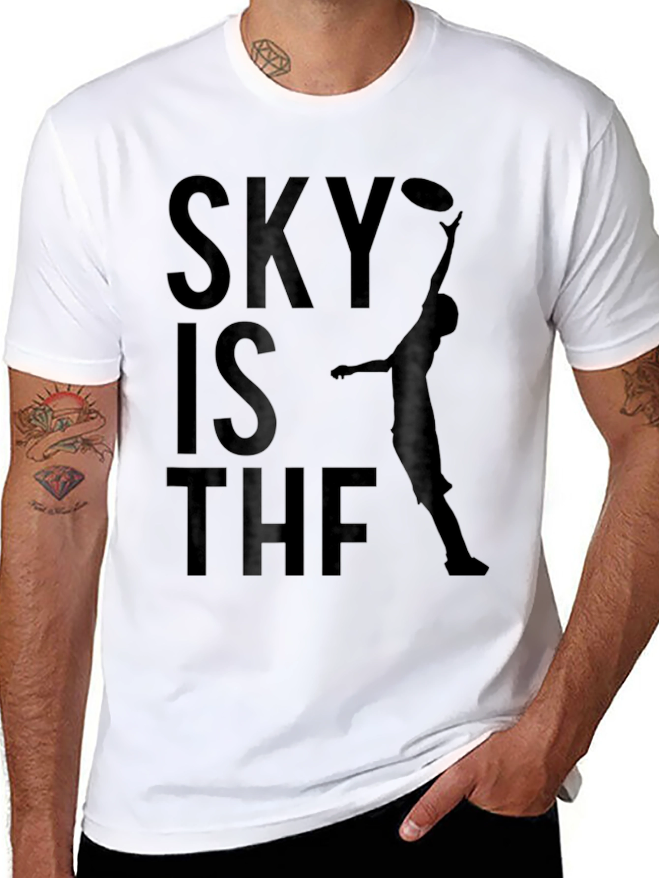 Sky is The Limit Graphic Tee - Black