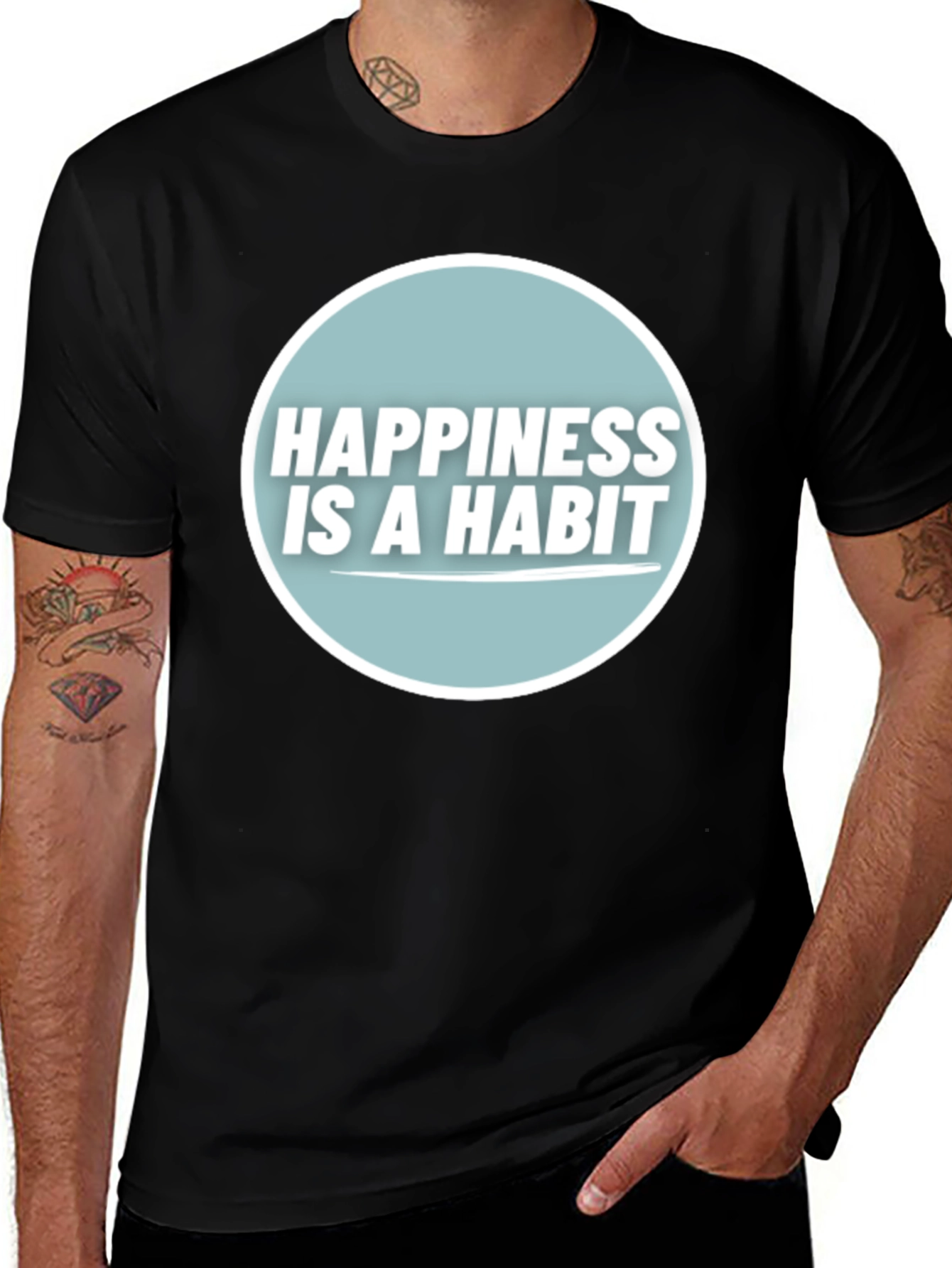 Happiness is a Habit Graphic Tee