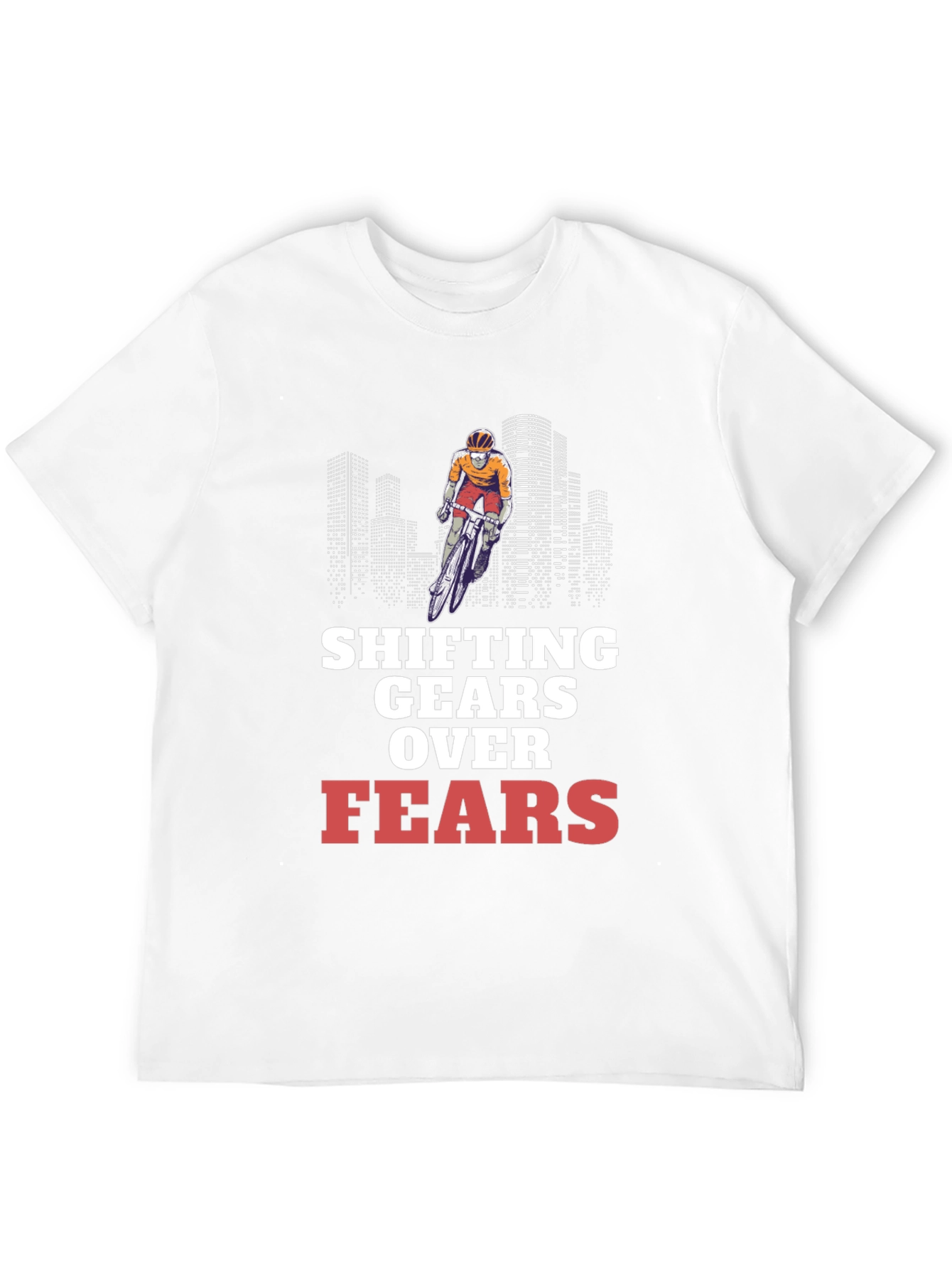 Shifting Gears Over Fears Cycling T-Shirt