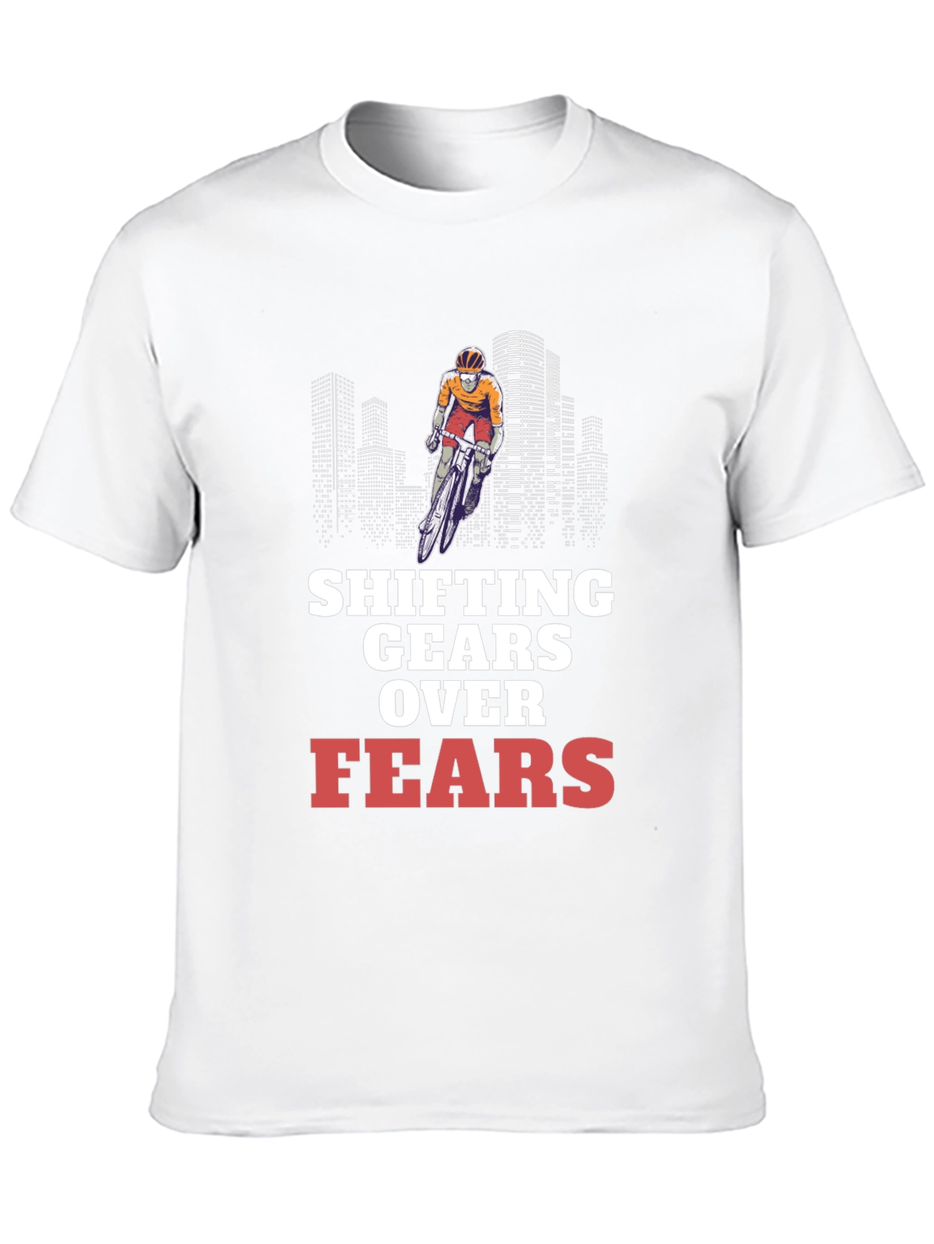 Shifting Gears Over Fears Cycling T-Shirt