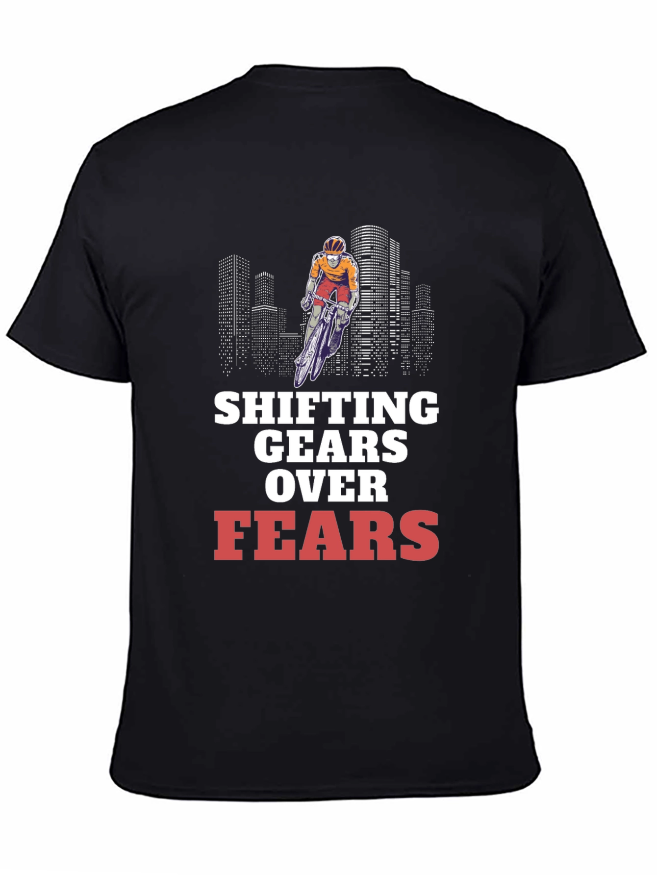Shifting Gears Over Fears Cycling T-Shirt