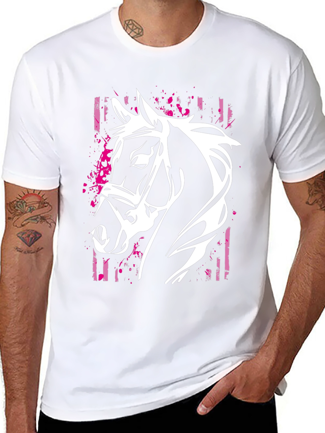 Horse Graphic T-Shirt - Stylish Equestrian Design