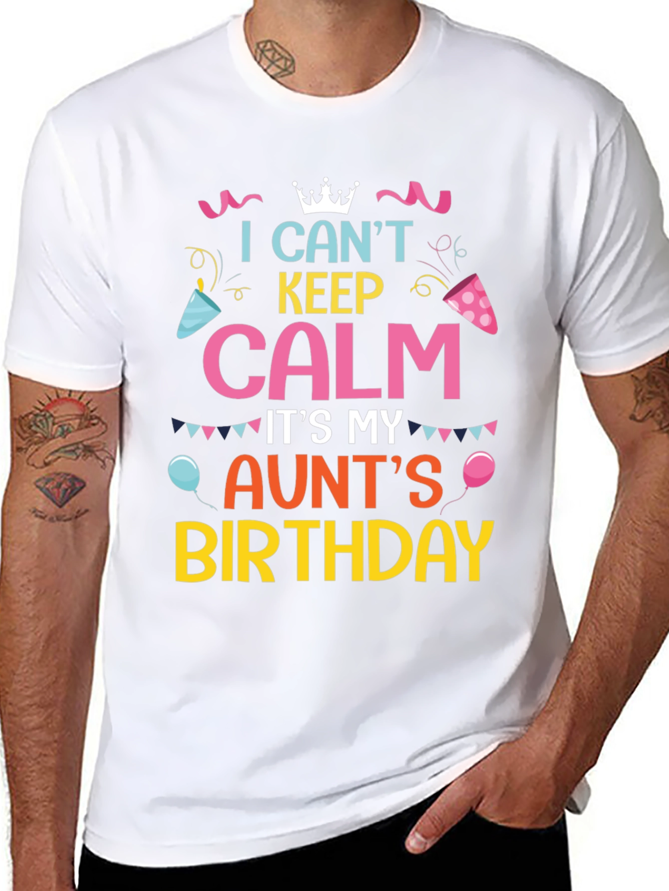 I Cant Keep Calm Its My Aunts Birthday T-Shirt