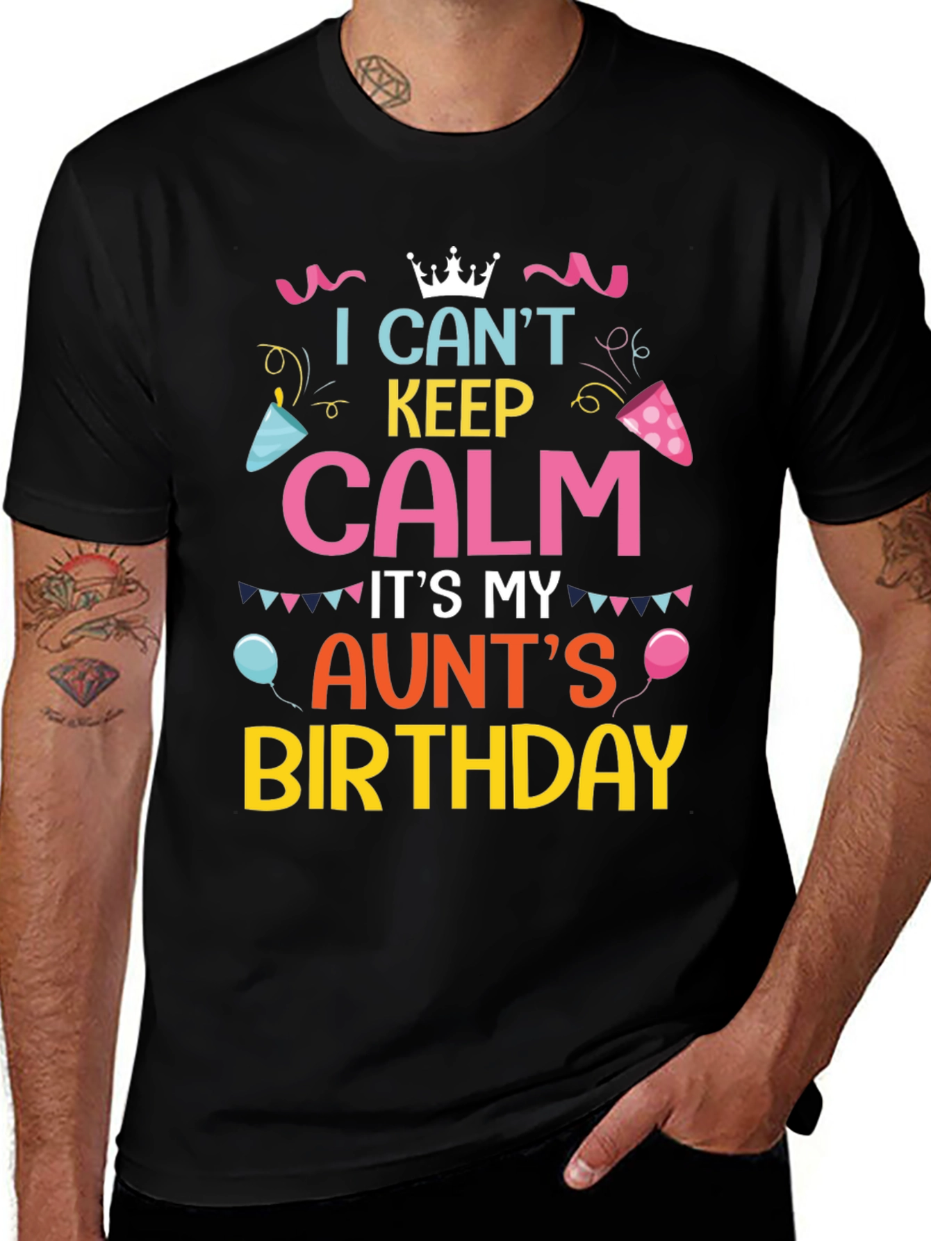 I Cant Keep Calm Its My Aunts Birthday T-Shirt