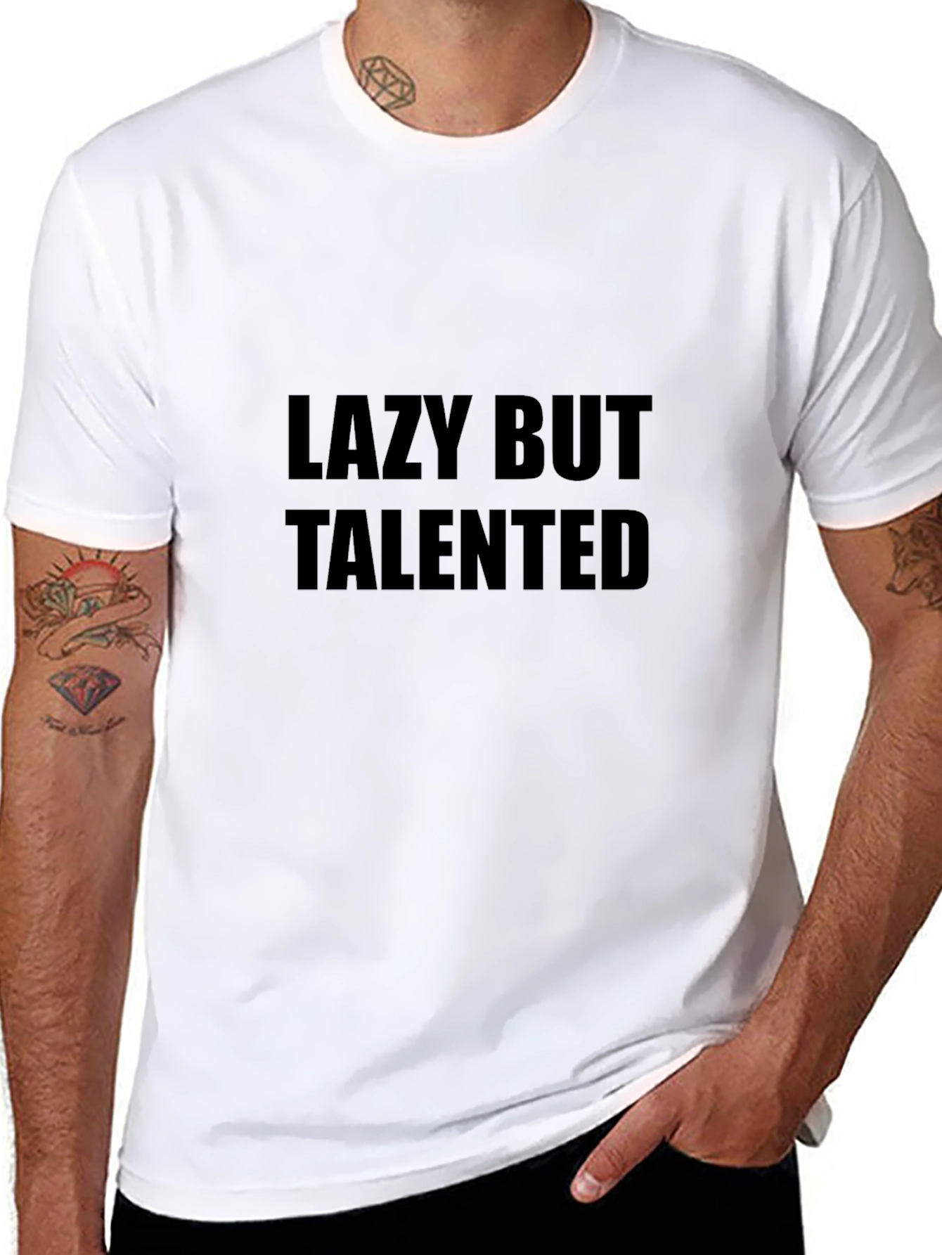 Lazy But Talented Black T-Shirt
