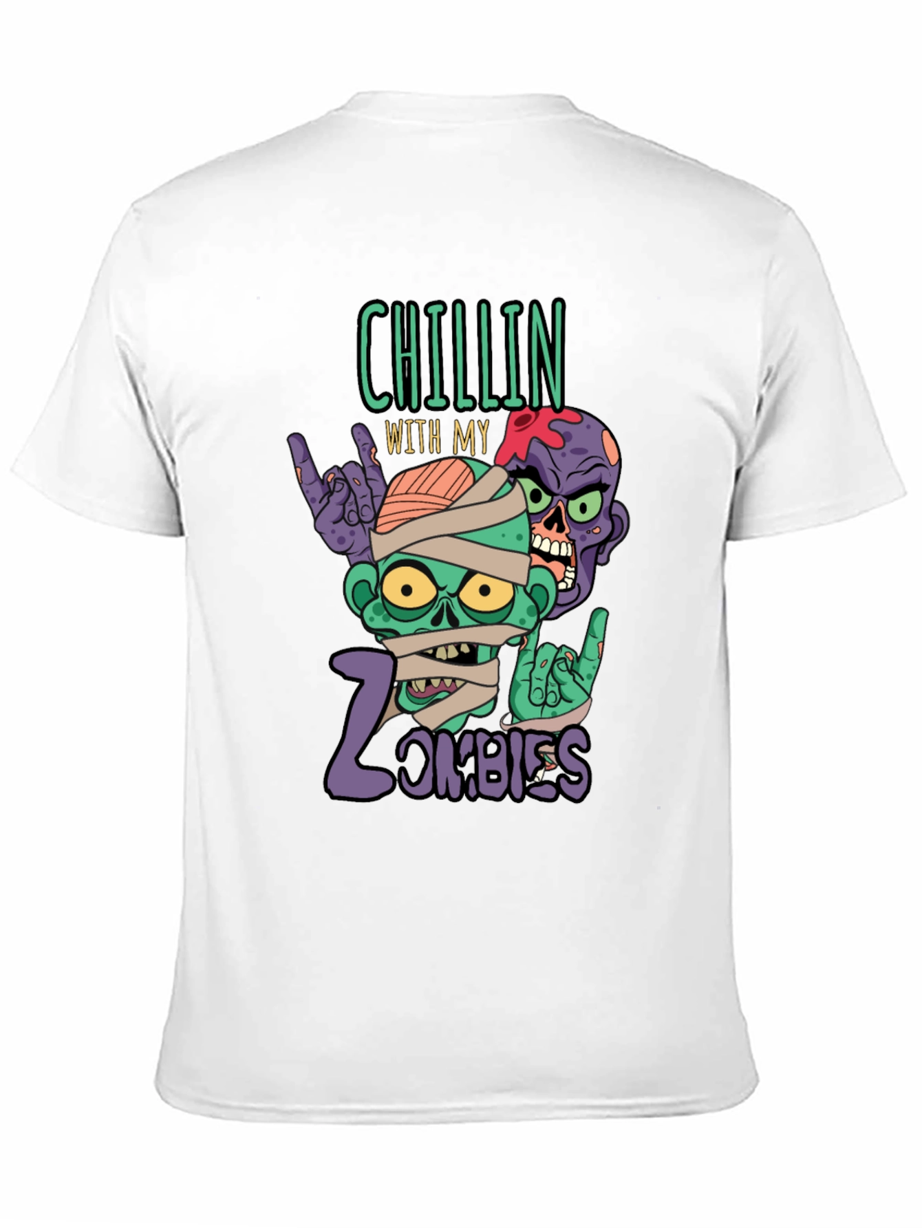 Chillin With My Zombies Graphic T-Shirt
