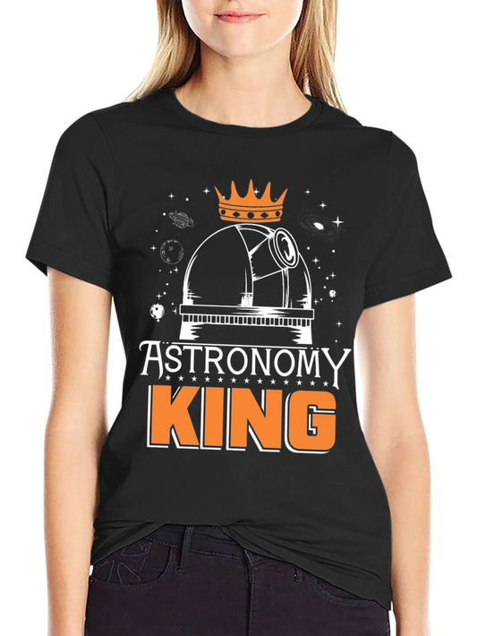 Astronomy King Mens Black T-Shirt