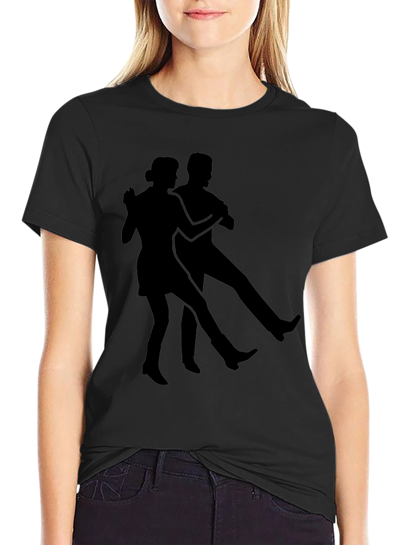 Swing Dance Graphic Tee - Classic Black T-Shirt
