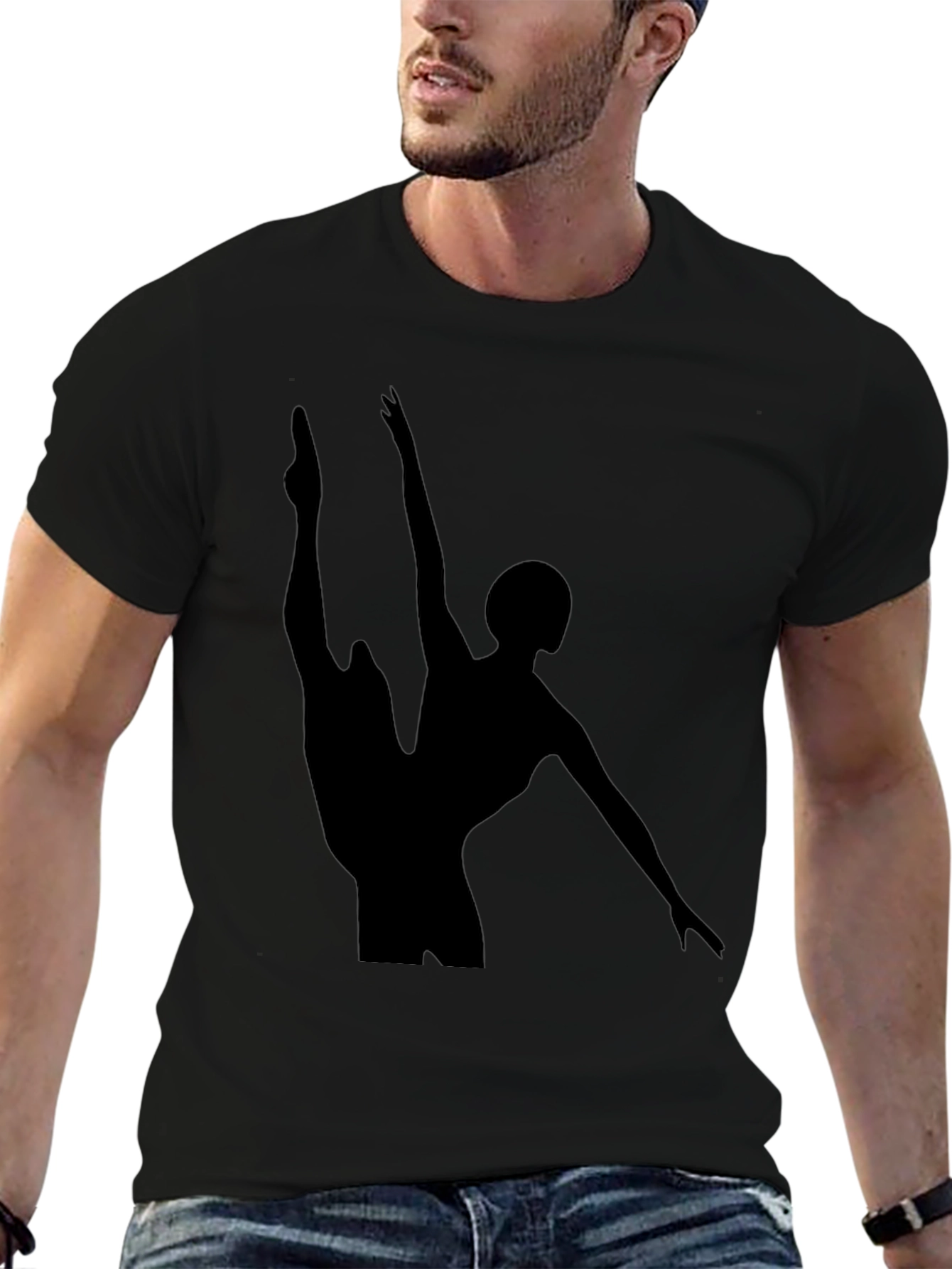 Ballerina Silhouette Graphic T-Shirt