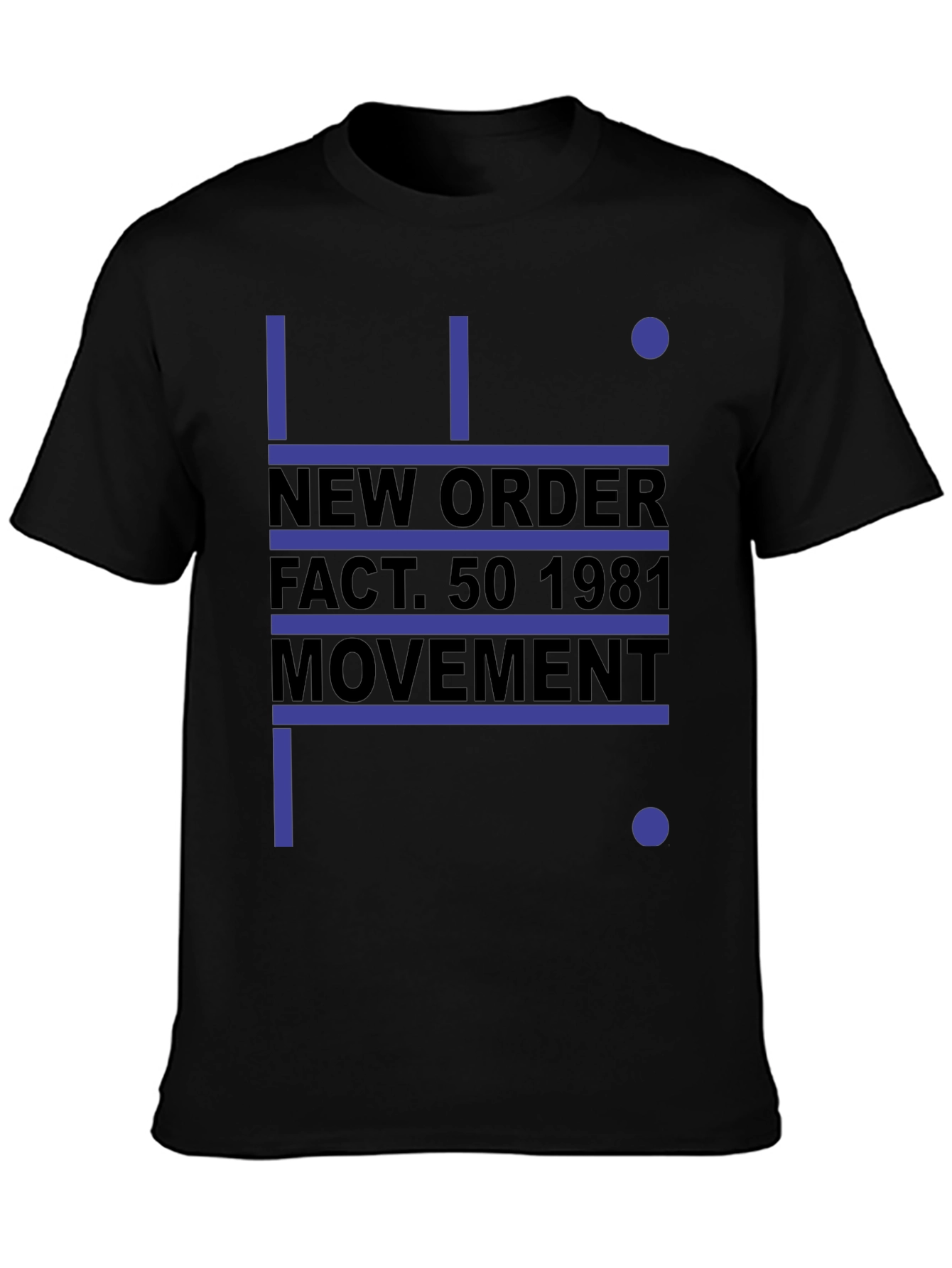 New Order Movement Graphic Tee - Black