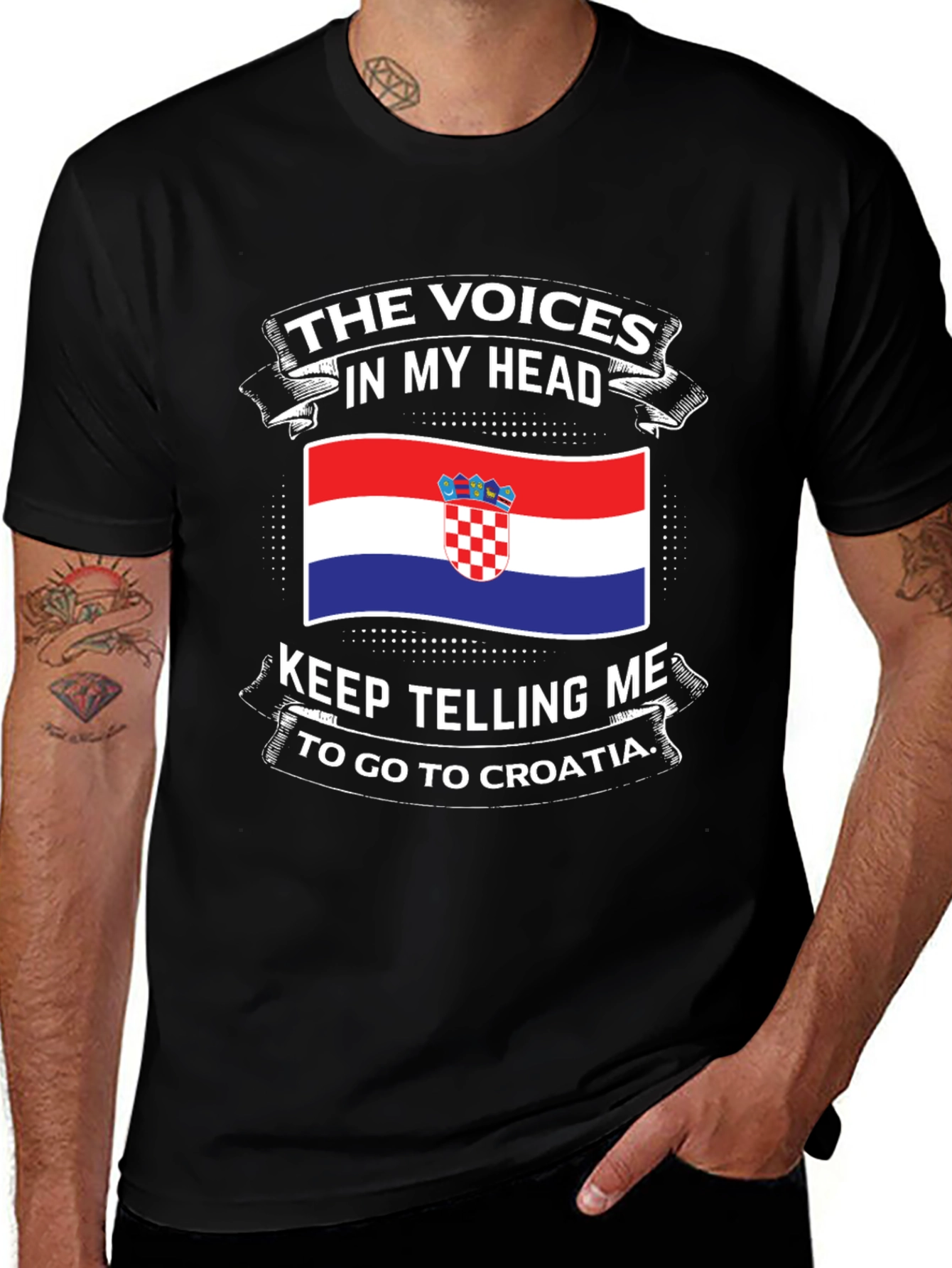 Croatia T-Shirt - Voices in My Head Croatia Trip