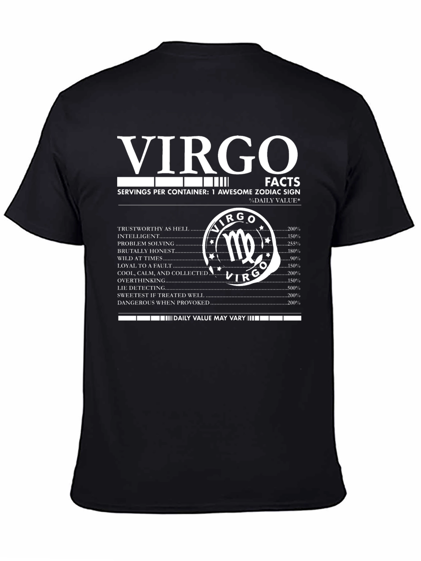 Virgo Zodiac Sign Facts T-Shirt