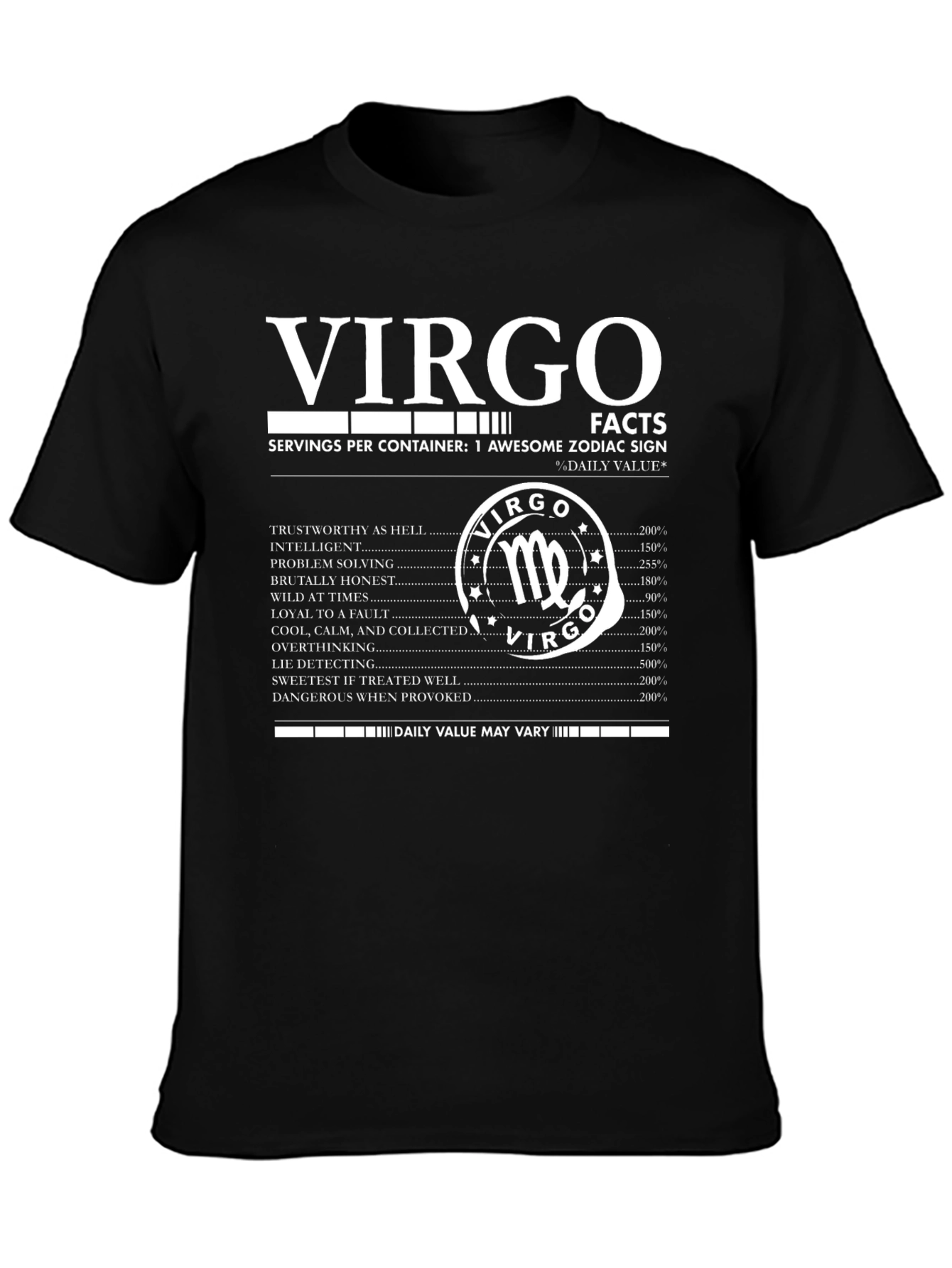 Virgo Zodiac Sign Facts T-Shirt