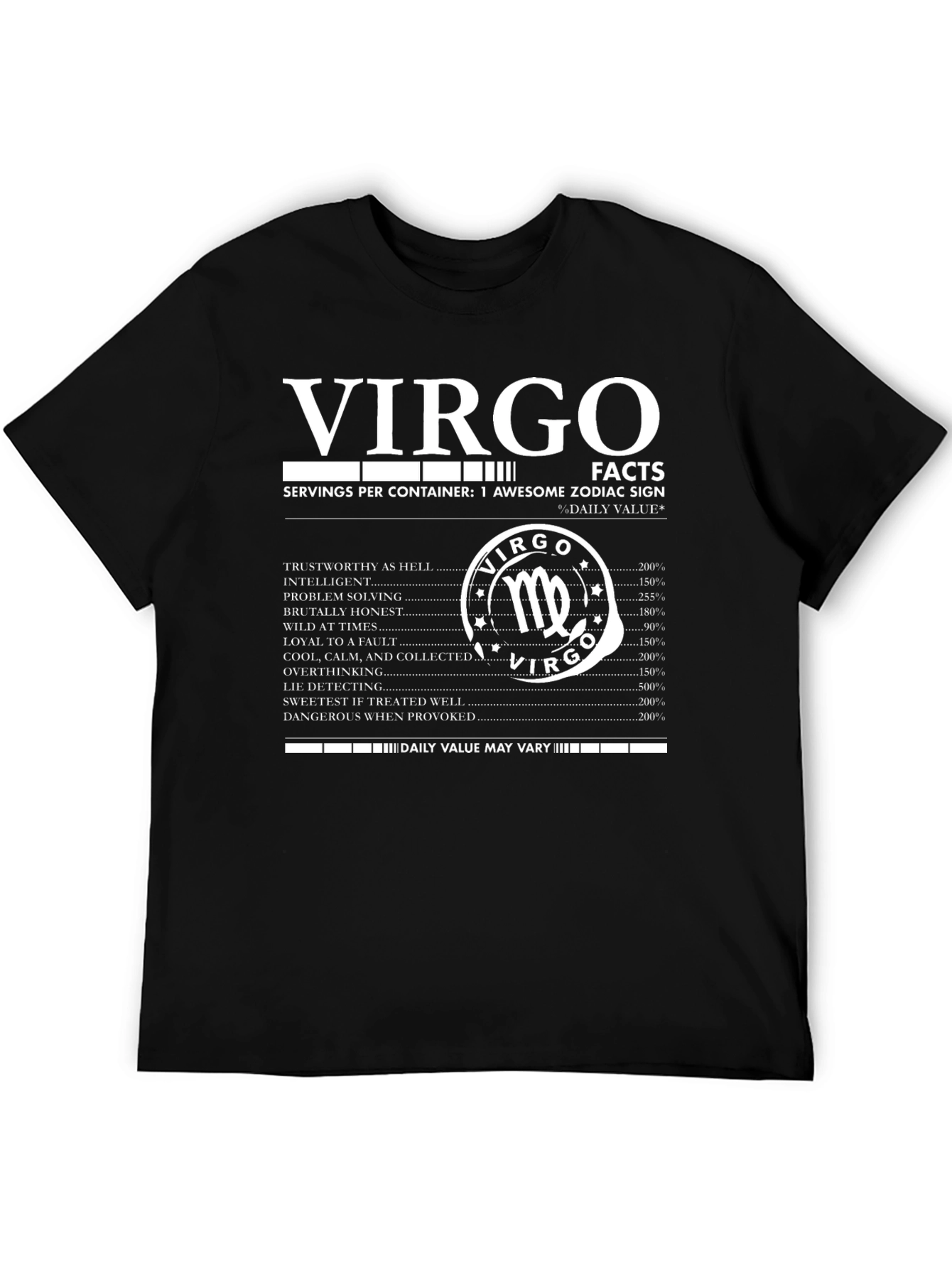 Virgo Zodiac Sign Facts T-Shirt