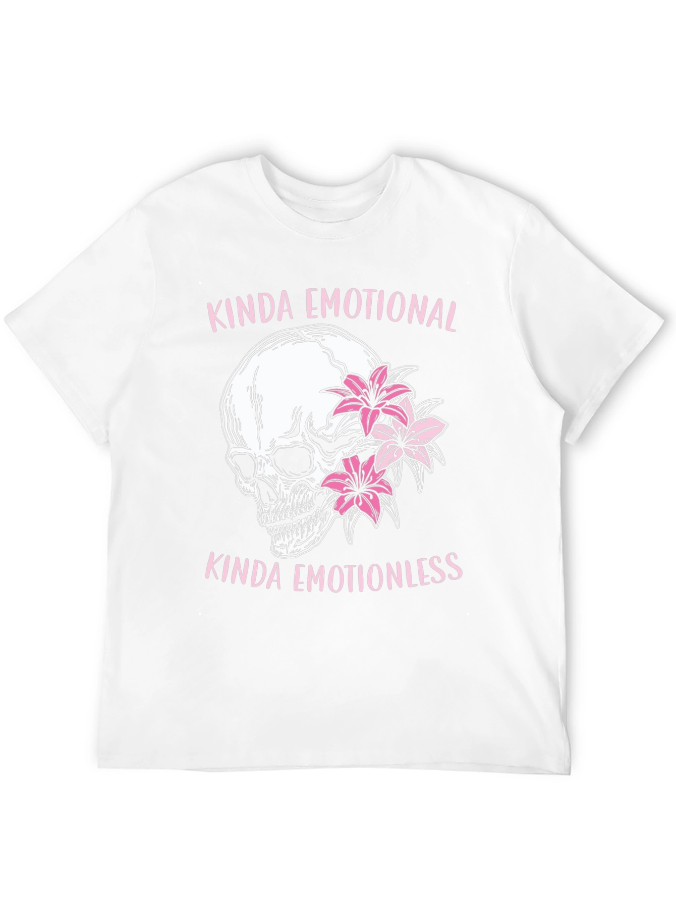 Emotional/Emotionless Skull Graphic T-Shirt