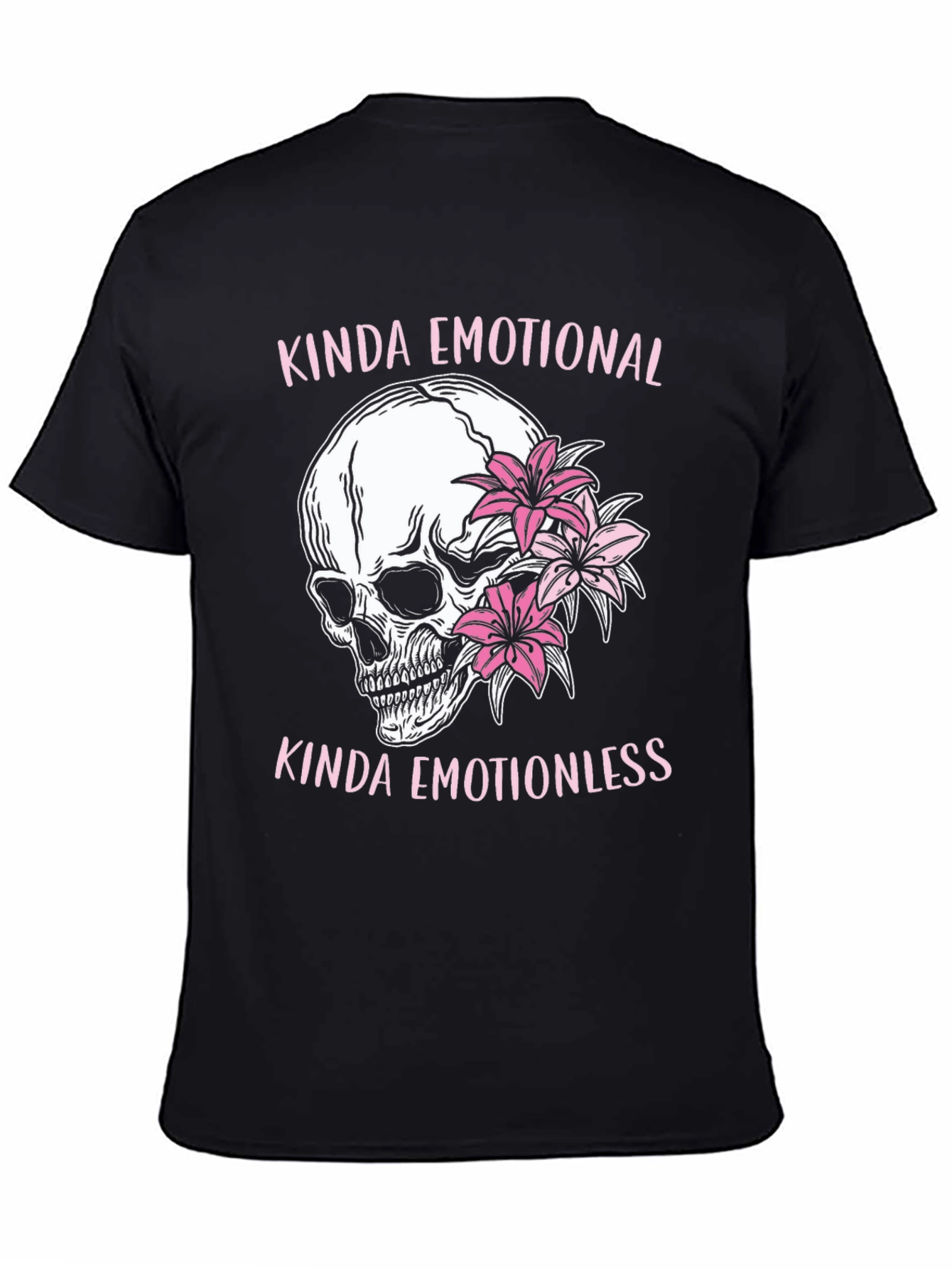 Emotional/Emotionless Skull Graphic T-Shirt