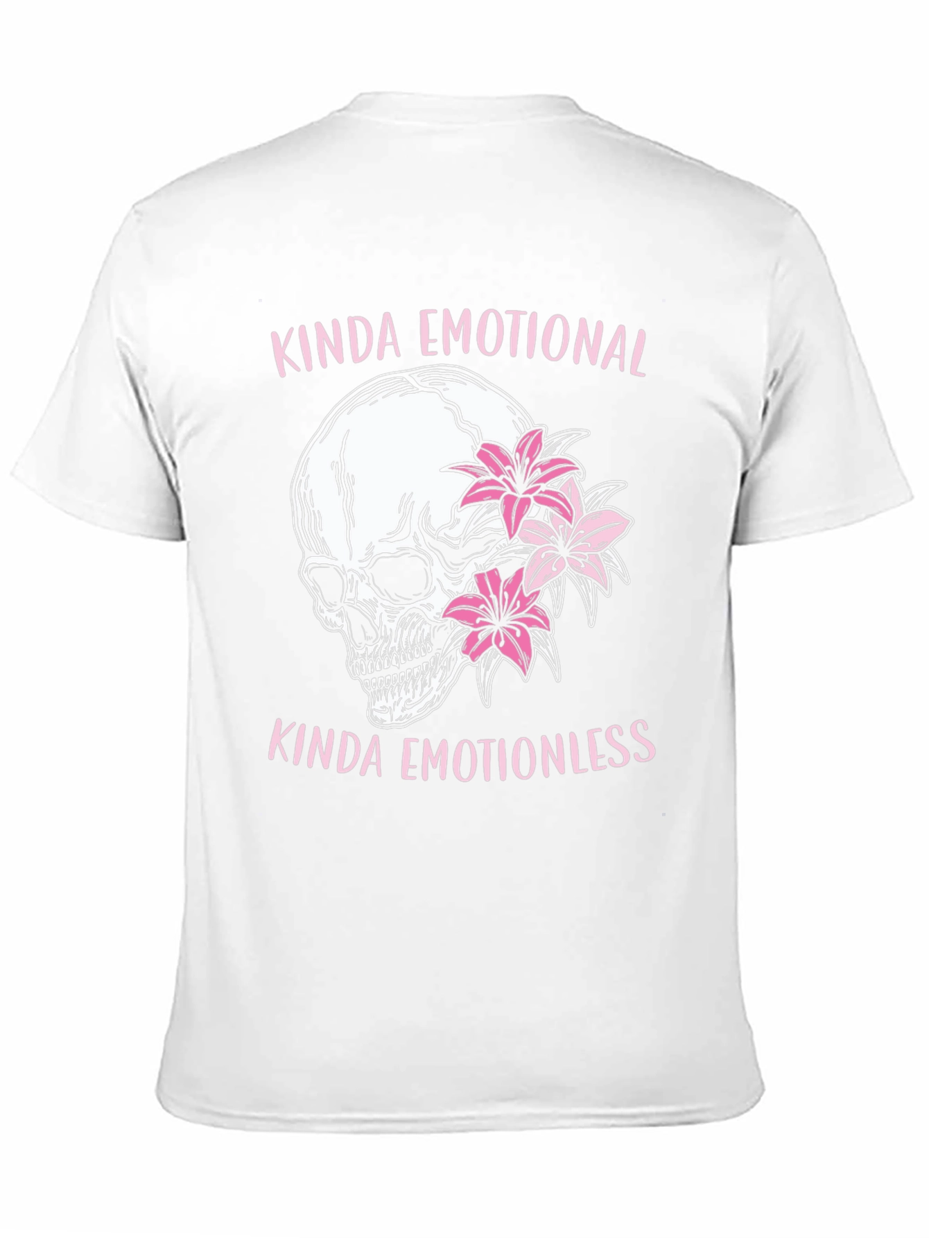 Emotional/Emotionless Skull Graphic T-Shirt