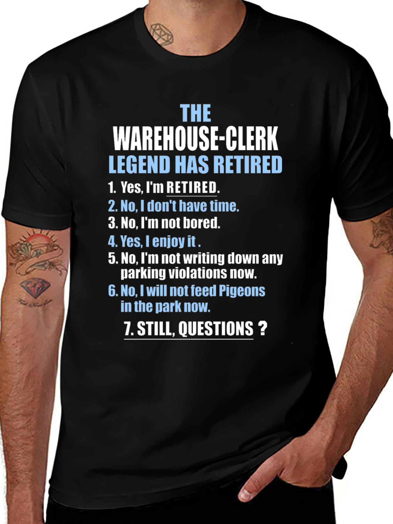 Retired Warehouse-Clerk T-Shirt - Legend Has Retired