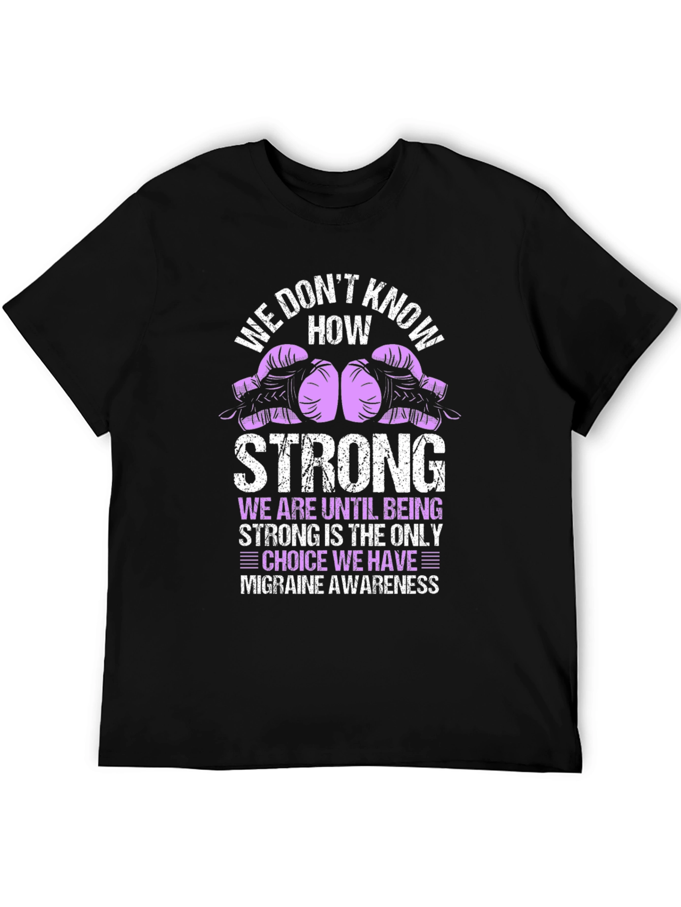 Migraine Awareness T-Shirt - Fight Like a Warrior!