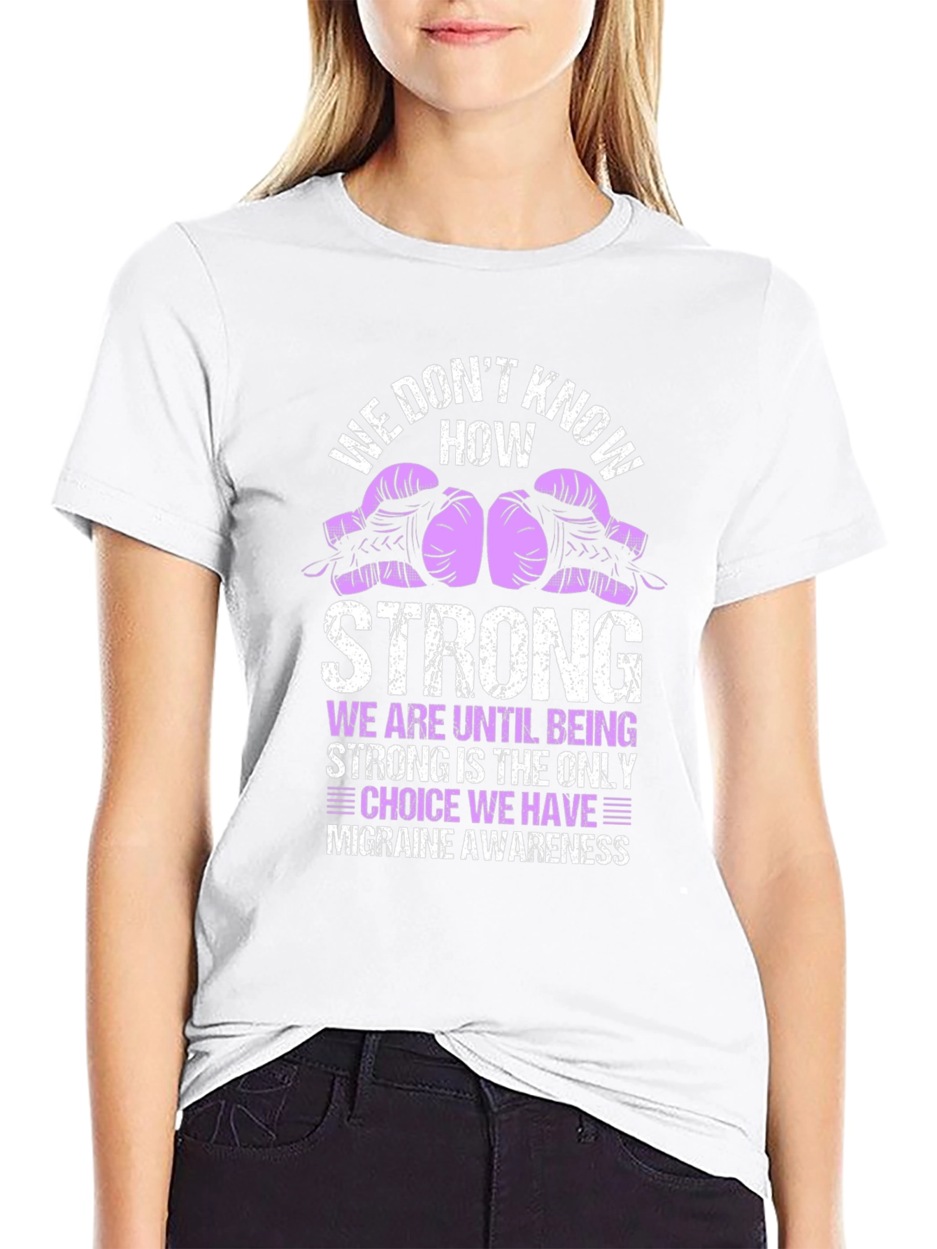 Migraine Awareness T-Shirt - Fight Like a Warrior!