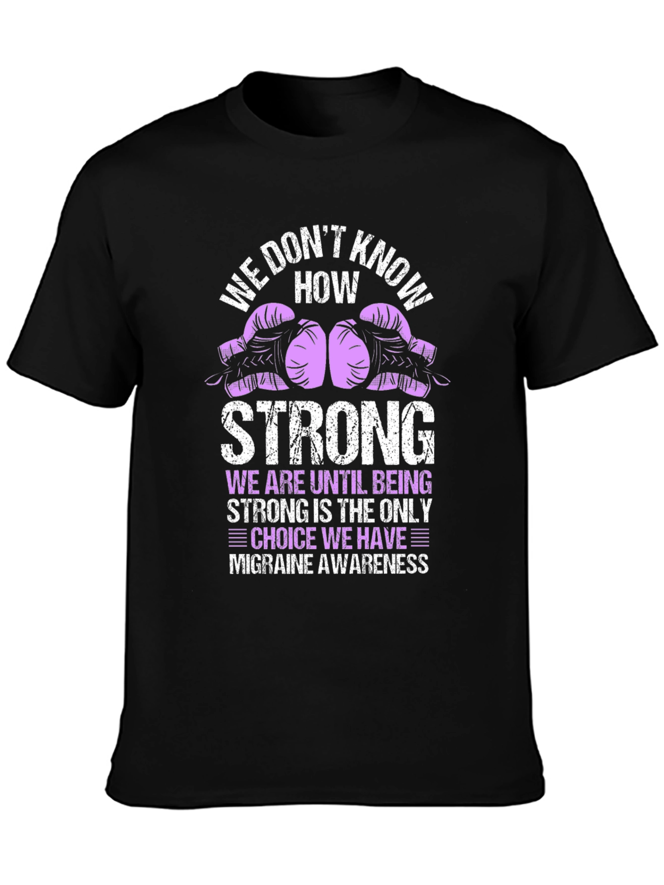 Migraine Awareness T-Shirt - Fight Like a Warrior!