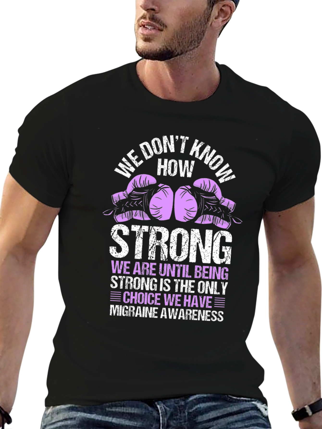 Migraine Awareness T-Shirt - Fight Like a Warrior!