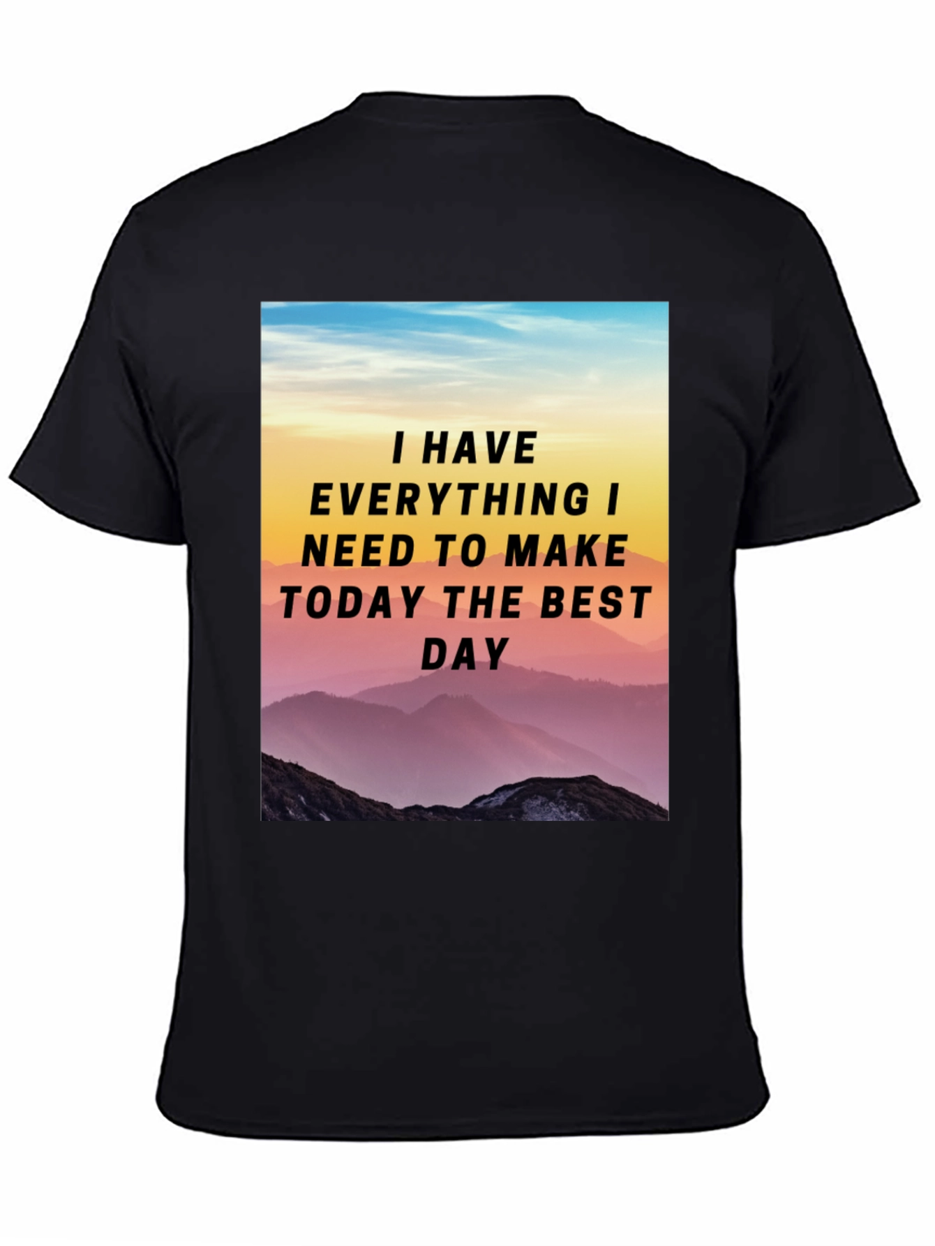 Motivational Mountain Scene T-Shirt