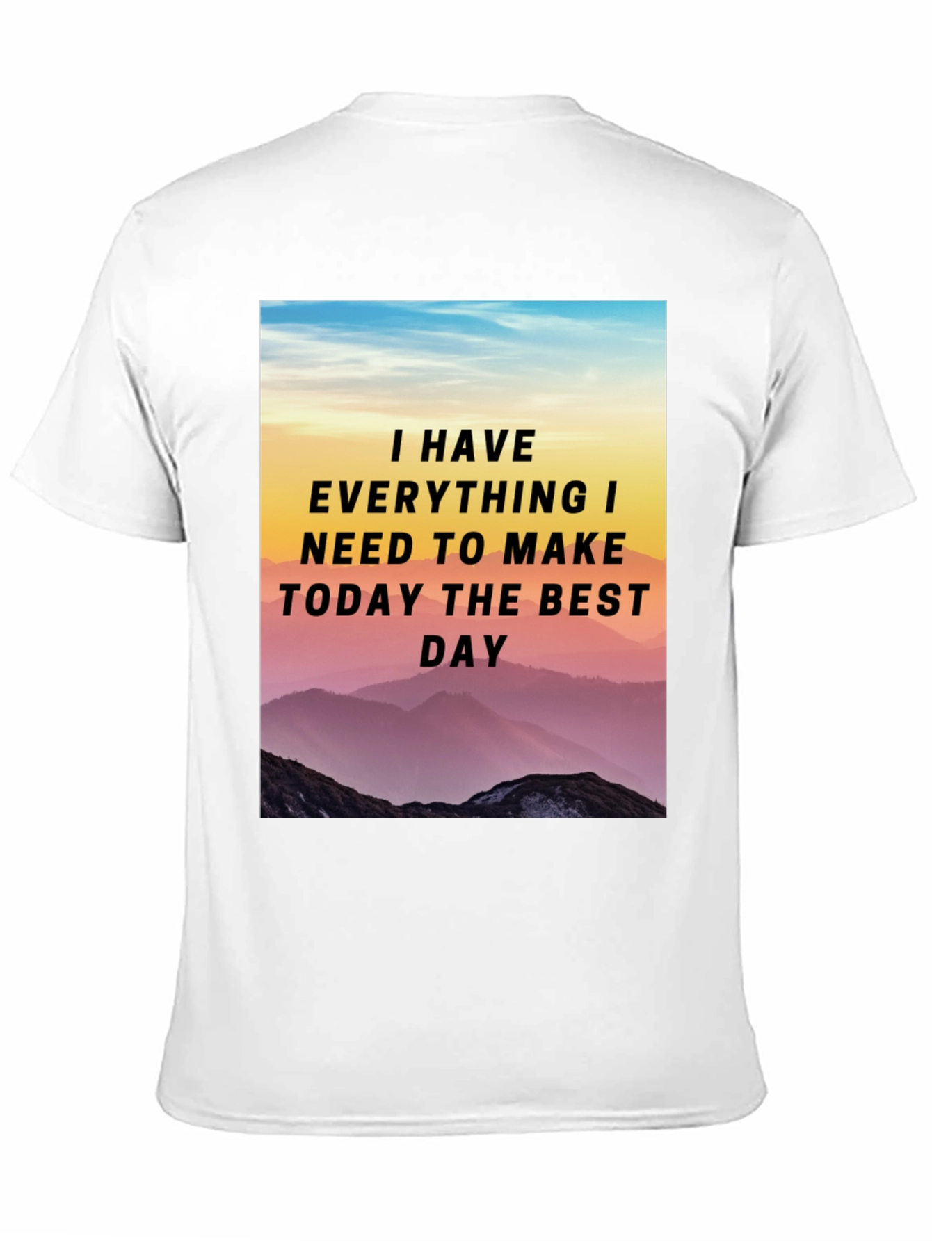 Motivational Mountain Scene T-Shirt