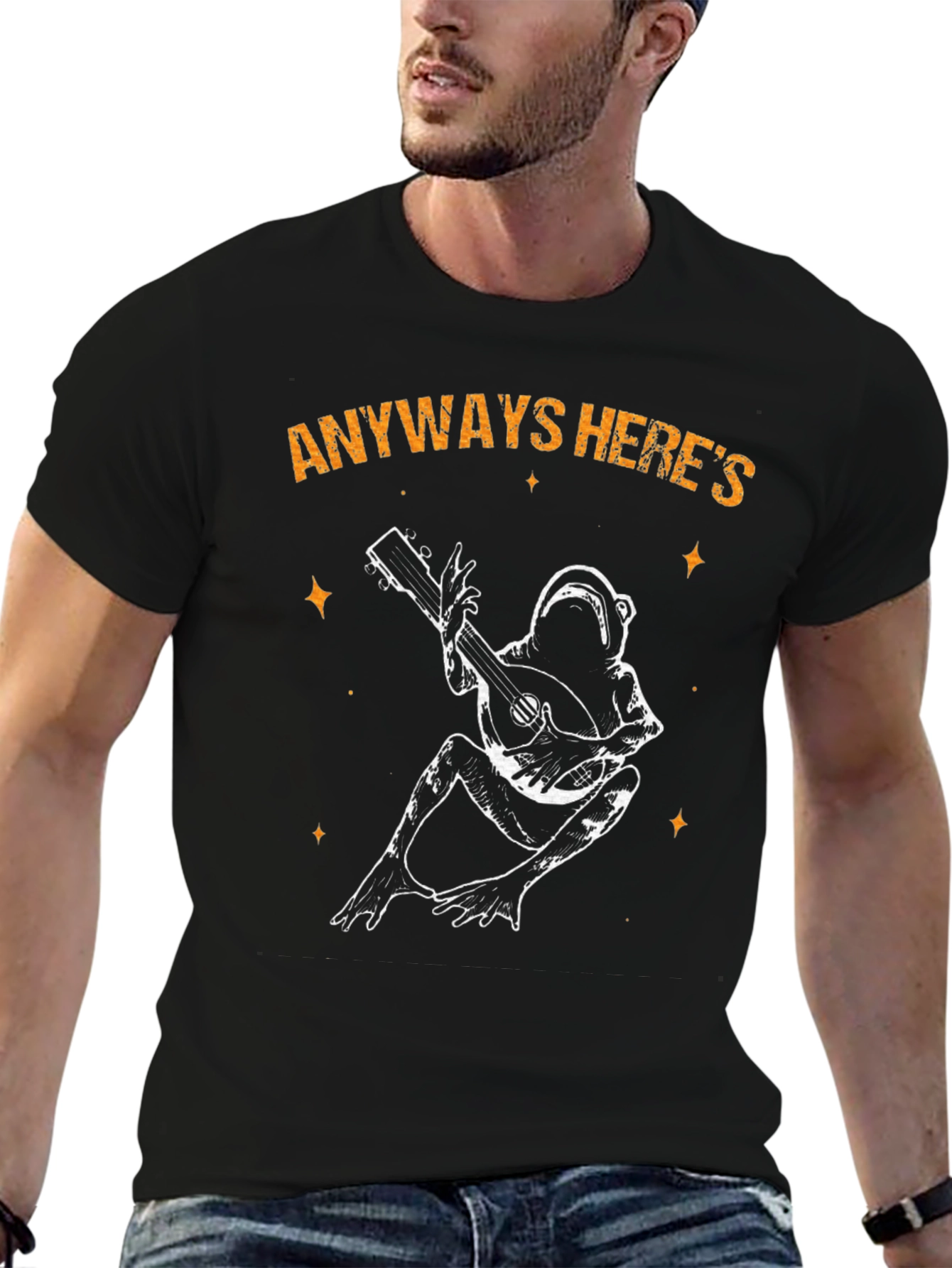 Frog Playing Banjo T-Shirt - Anyways Heres