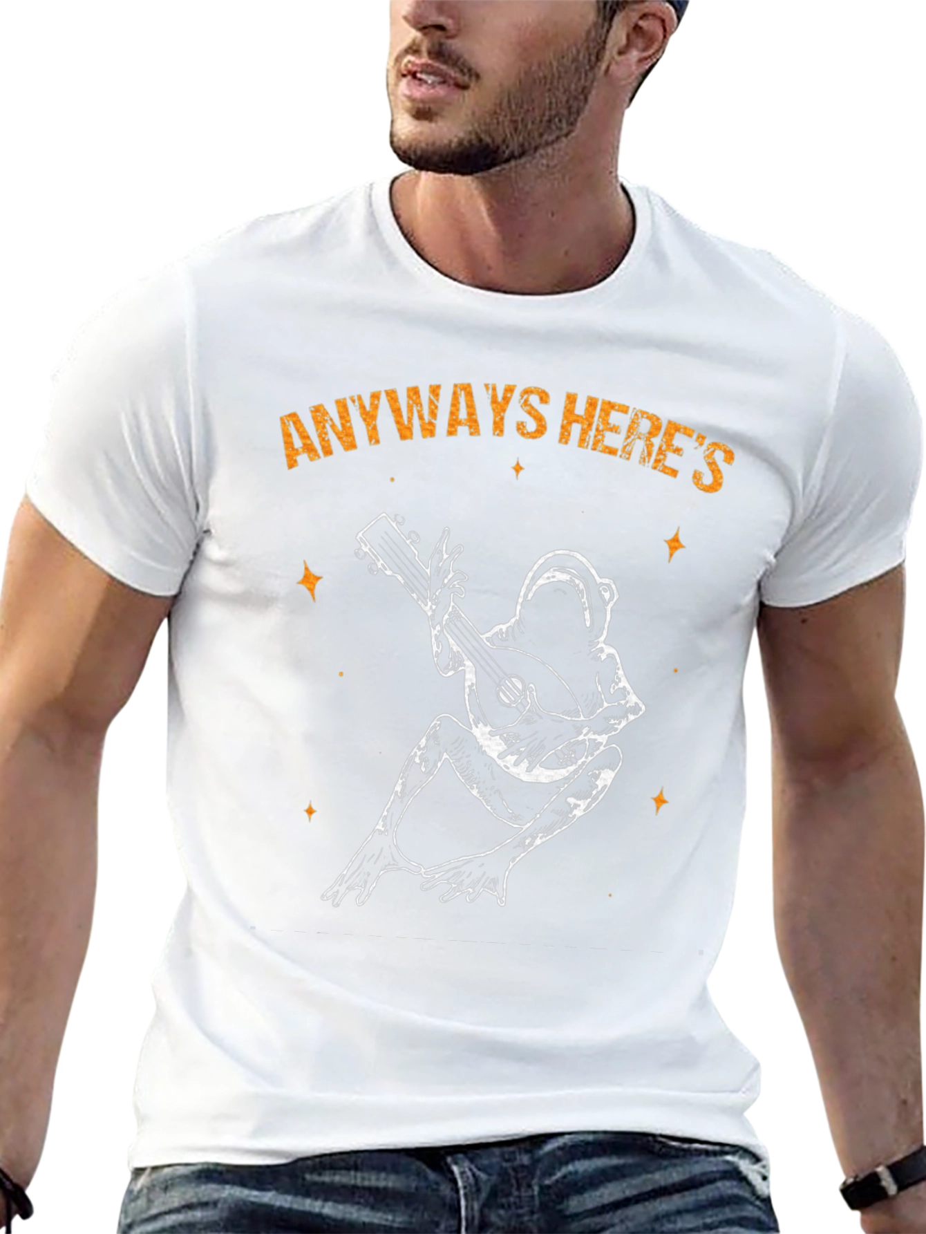 Frog Playing Banjo T-Shirt - Anyways Heres