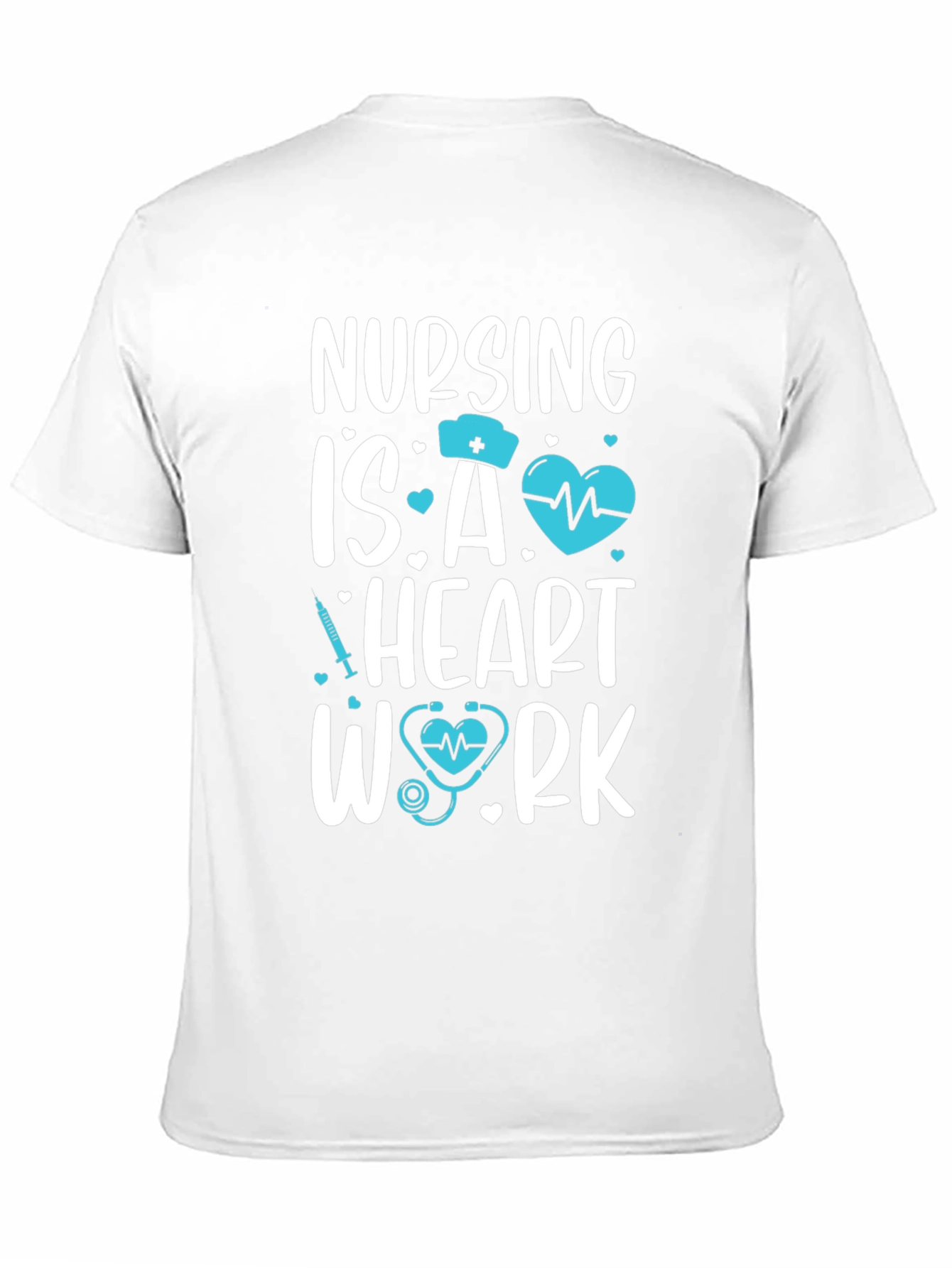 Nursing is Heart Work Graphic Tee