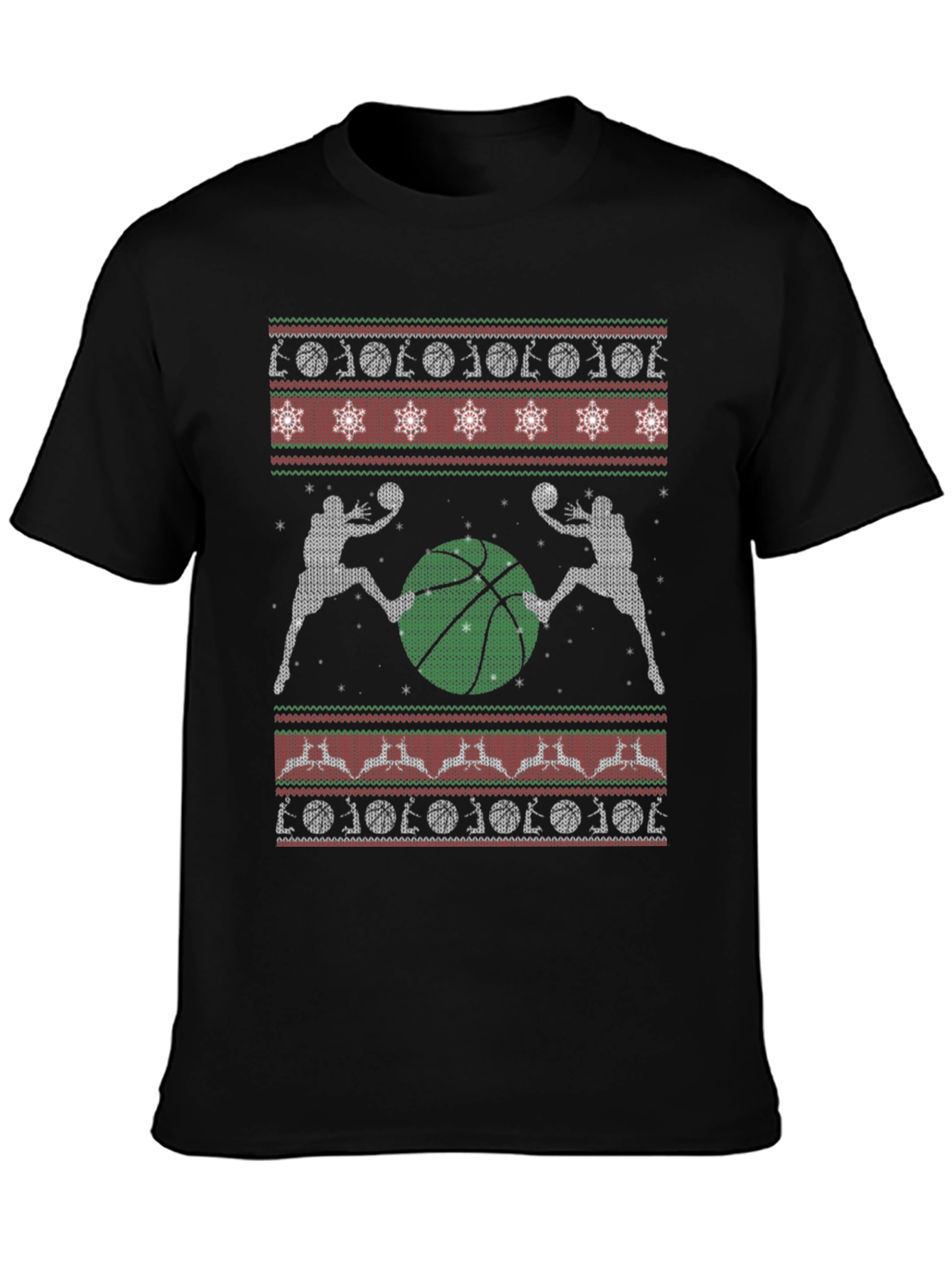 Basketball Christmas Sweater T-Shirt