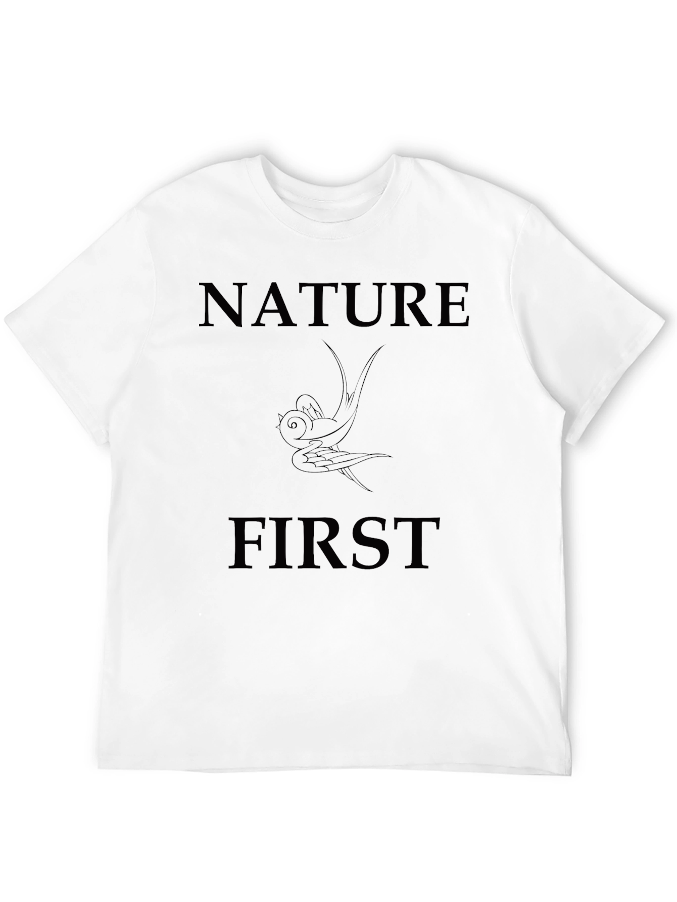 Nature First Graphic Tee - Black