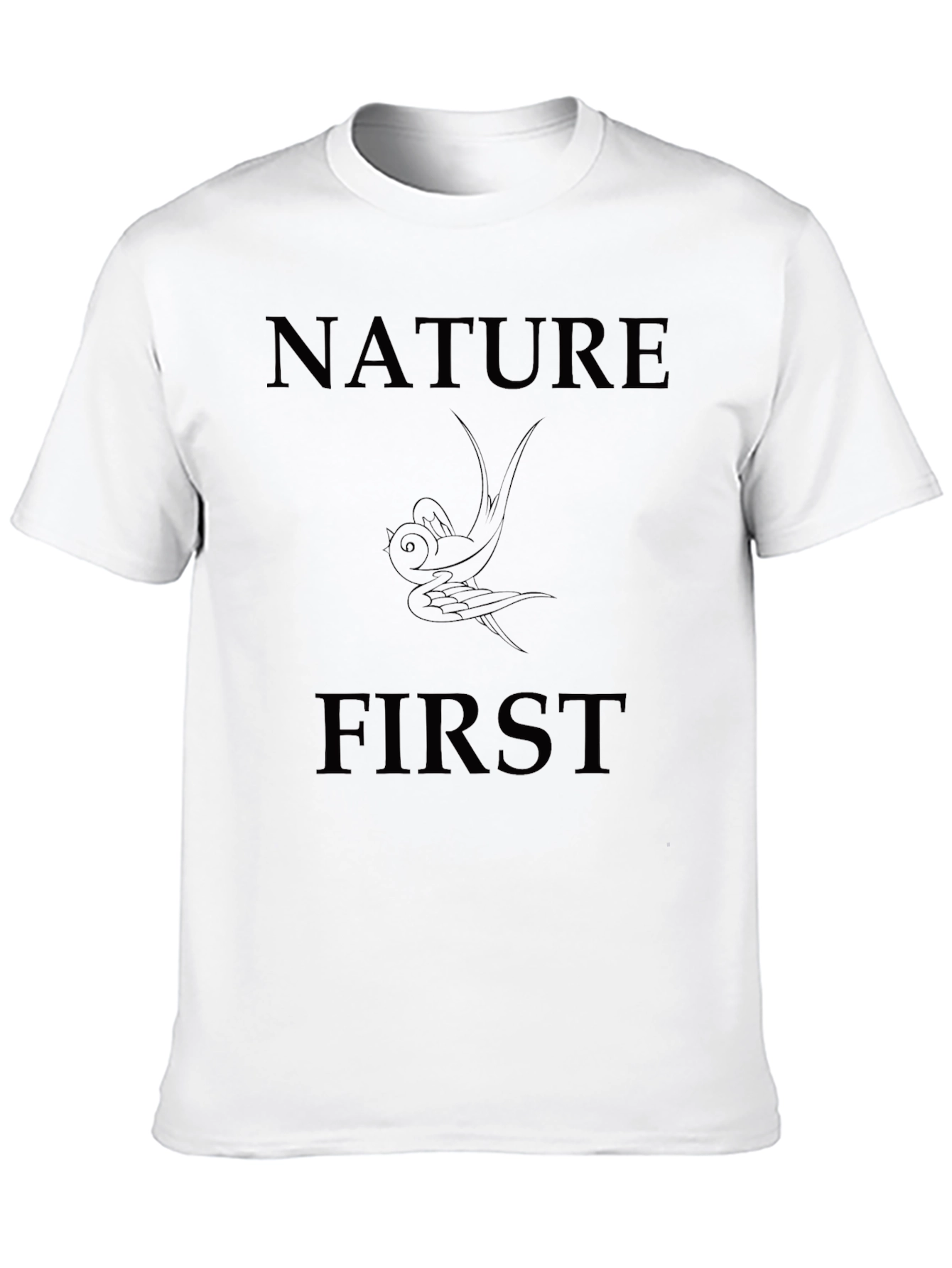 Nature First Graphic Tee - Black