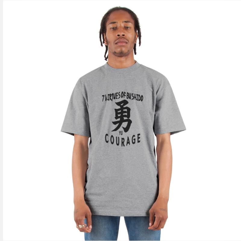 7 Virtues of Bushido (Courage - Black Kanji)