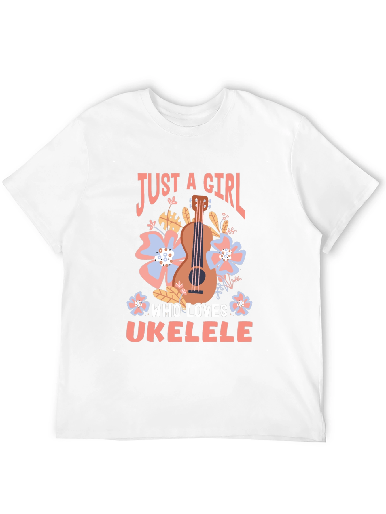 Just a Girl Who Loves Ukulele T-Shirt