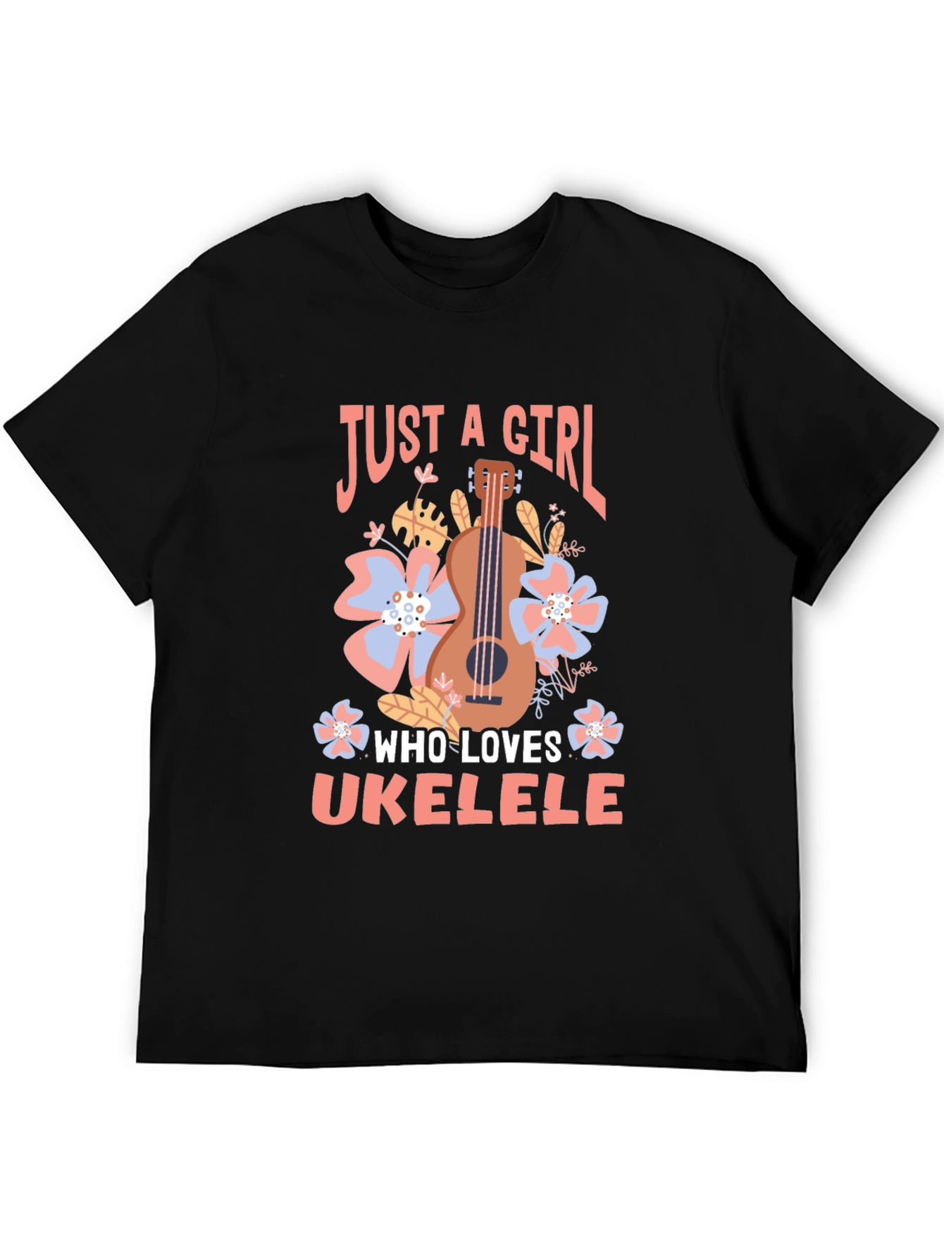 Just a Girl Who Loves Ukulele T-Shirt