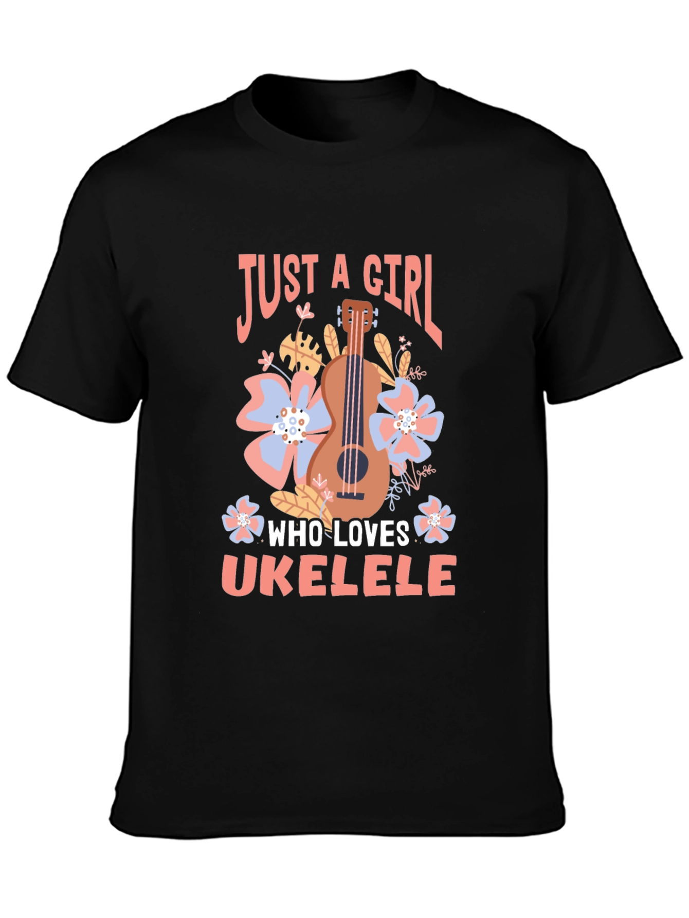 Just a Girl Who Loves Ukulele T-Shirt