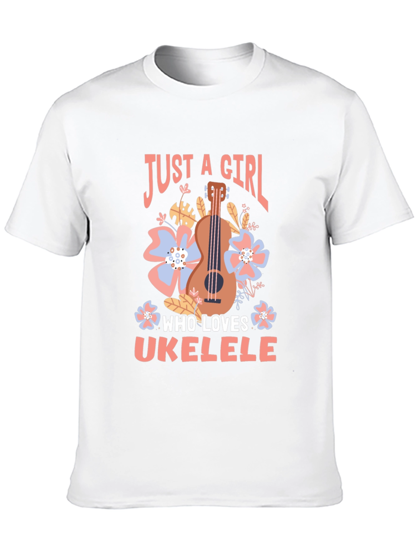 Just a Girl Who Loves Ukulele T-Shirt