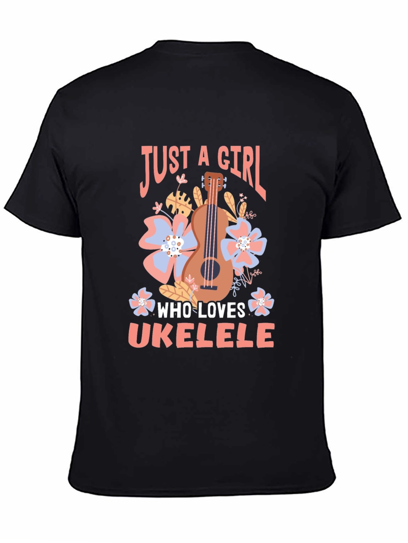 Just a Girl Who Loves Ukulele T-Shirt